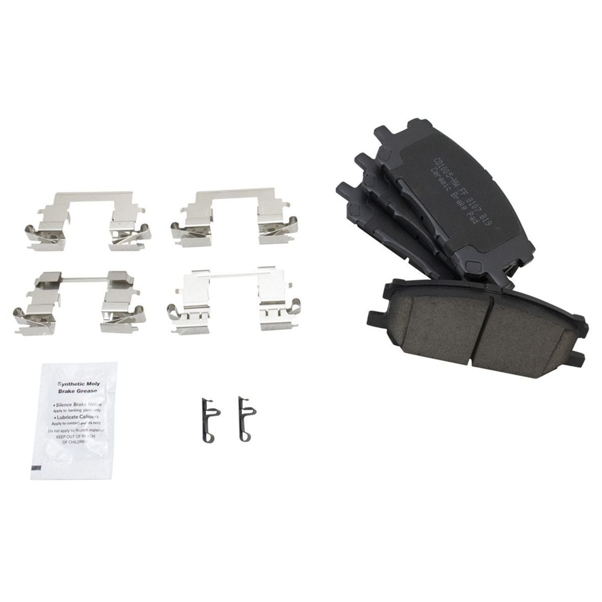 Front & Rear Ceramic Brake Pad & Performance Drilled Slotted Rotor