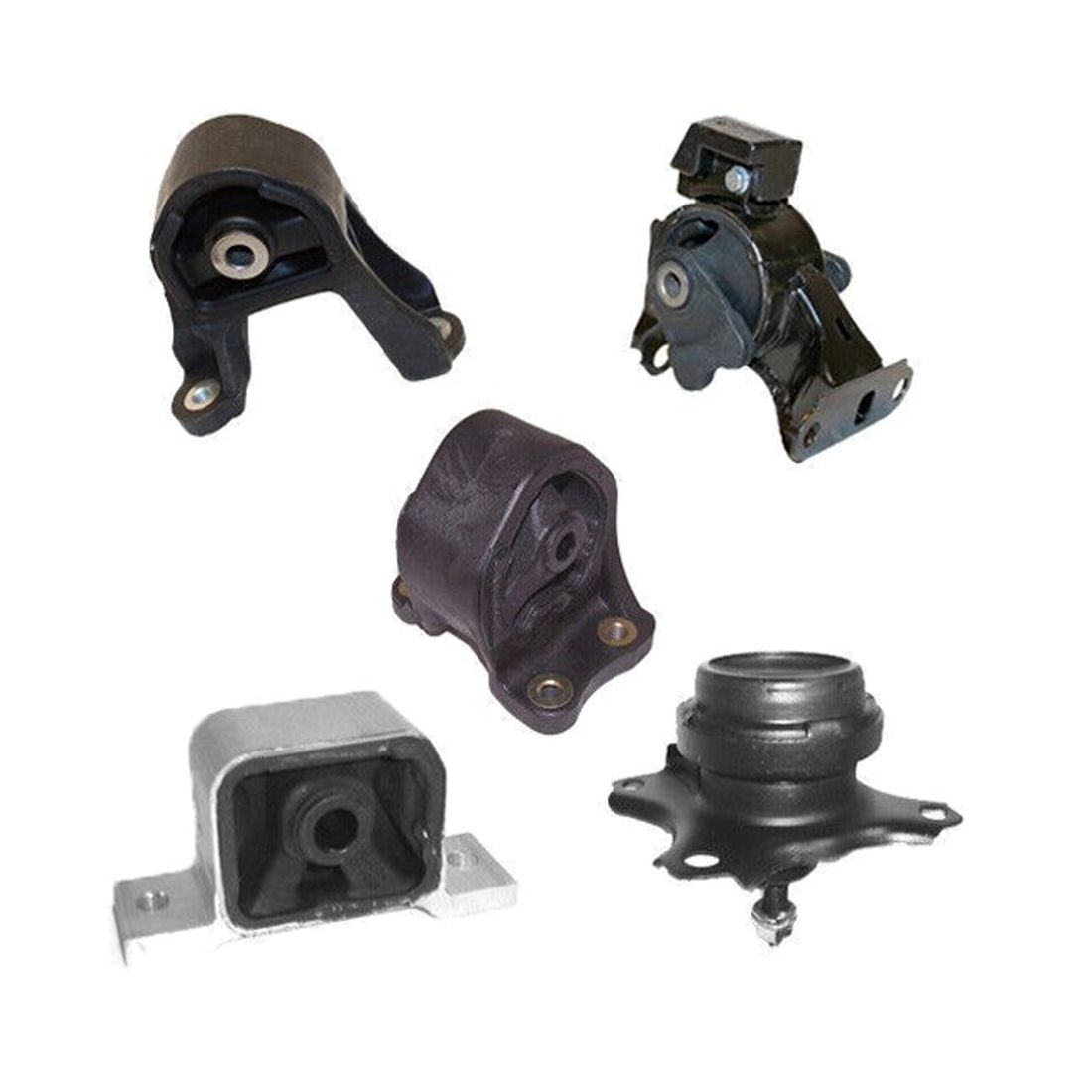 Motor & Trans Mount 5PCS Set Fit 03-11 Honda Element 2.4L Auto Trans W/ Bracket