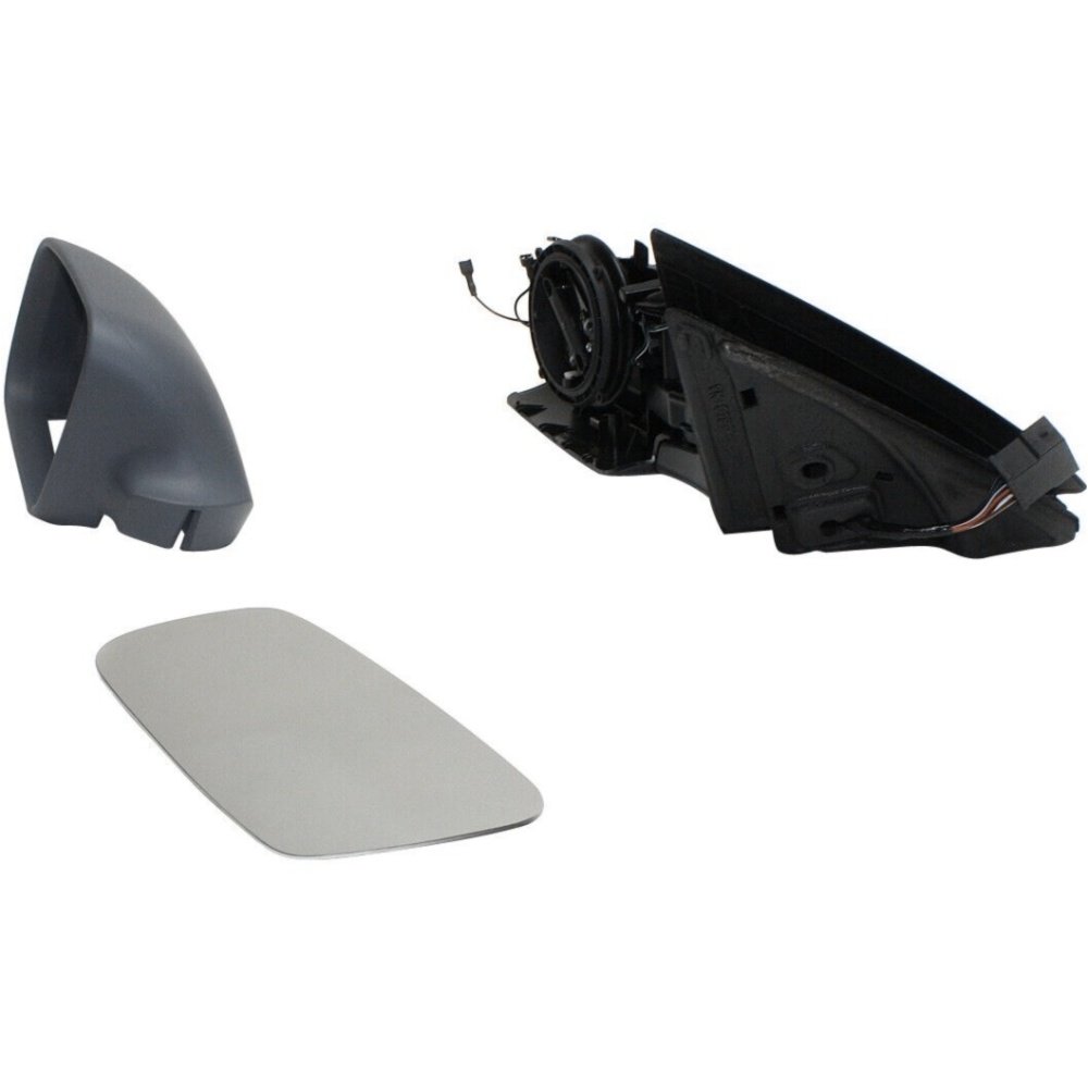 2pcs LH&RH Power Mirror Audi A6 A6 Quattro S6 Manual Folding Heated Paintable