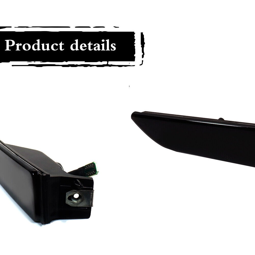 Smoked LED Front Bumper Side Marker Signal Lights