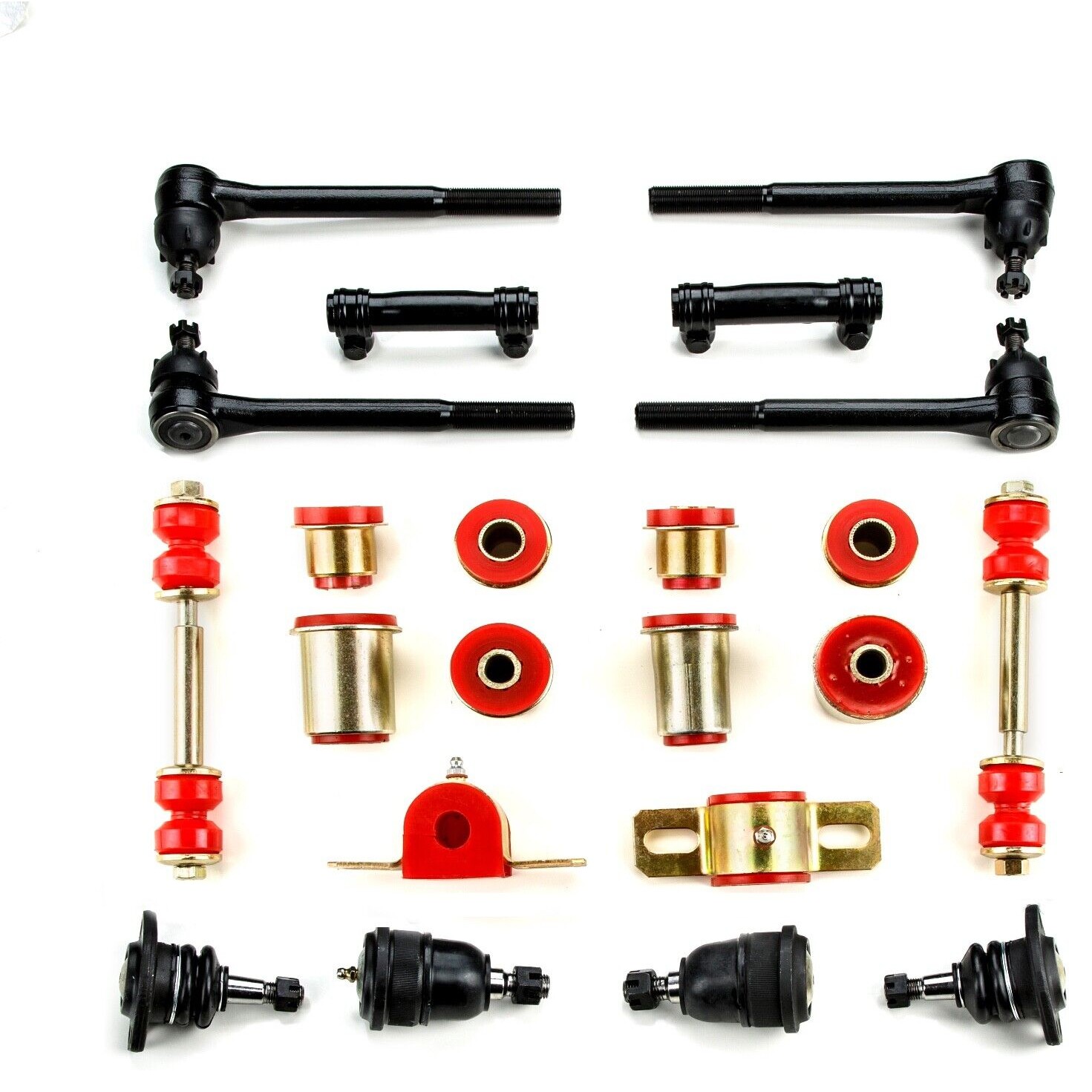 Red Poly Front End Suspension Rebuild Kit For 71-72 Chevrolet Monte Carlo Base