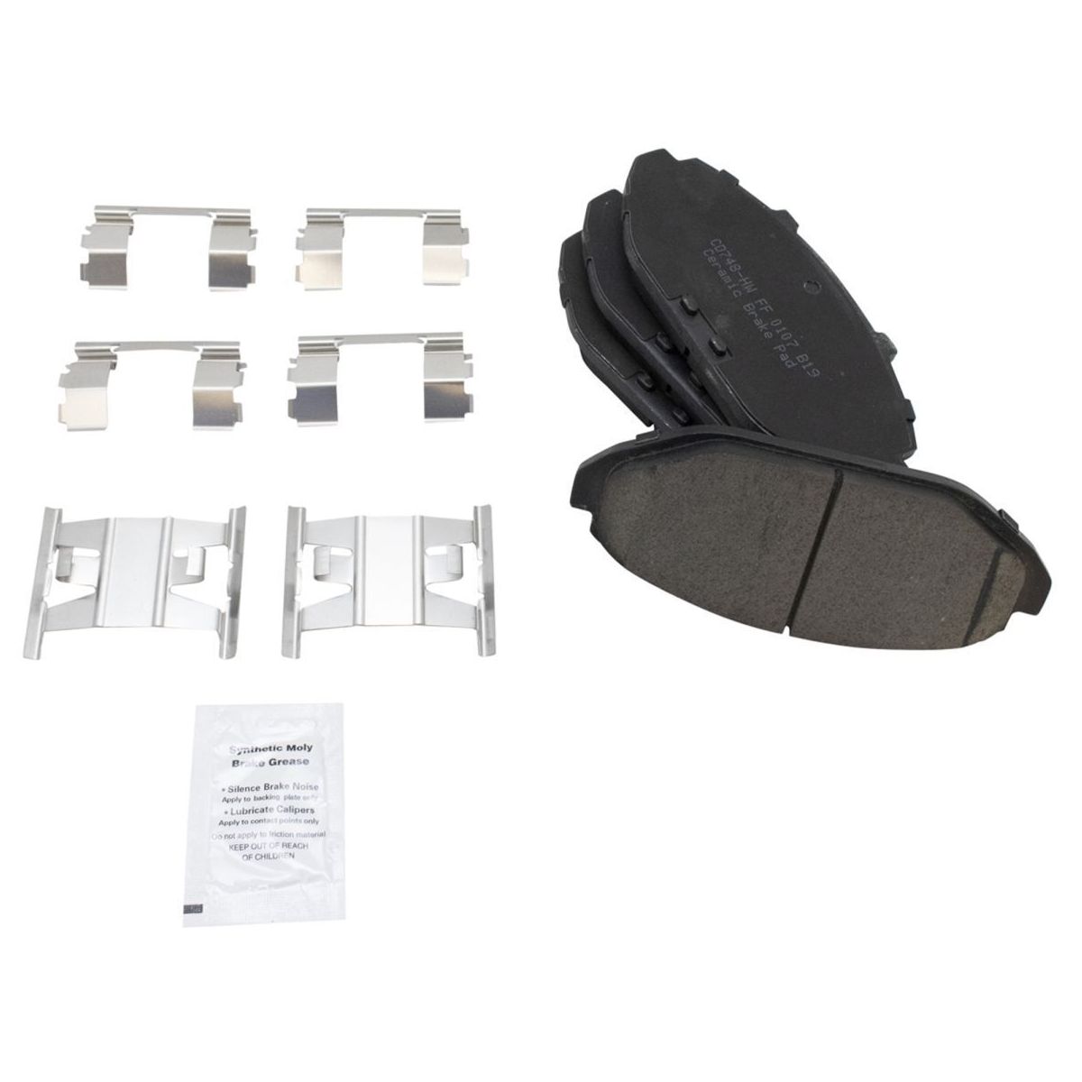 Ceramic Brake Pad Front & Rear Set For 1998-2002 Mercury Grand Marquis Vic