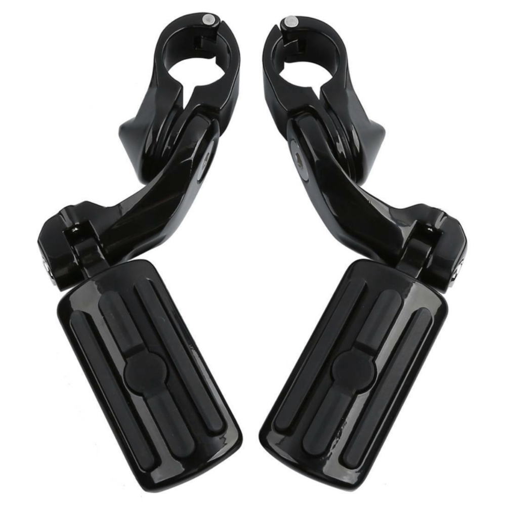 1.25" 1 1/4" Highway Foot Pegs For Harley-Davidson Honda Kawasaki Road US