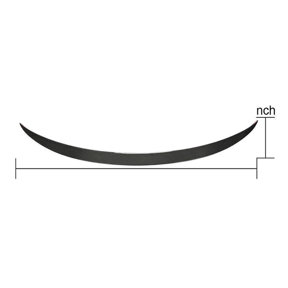 Fits 17-23 Tesla Model 3 Rear Trunk Spoiler Wing Carbon Fiber OE Factory Style