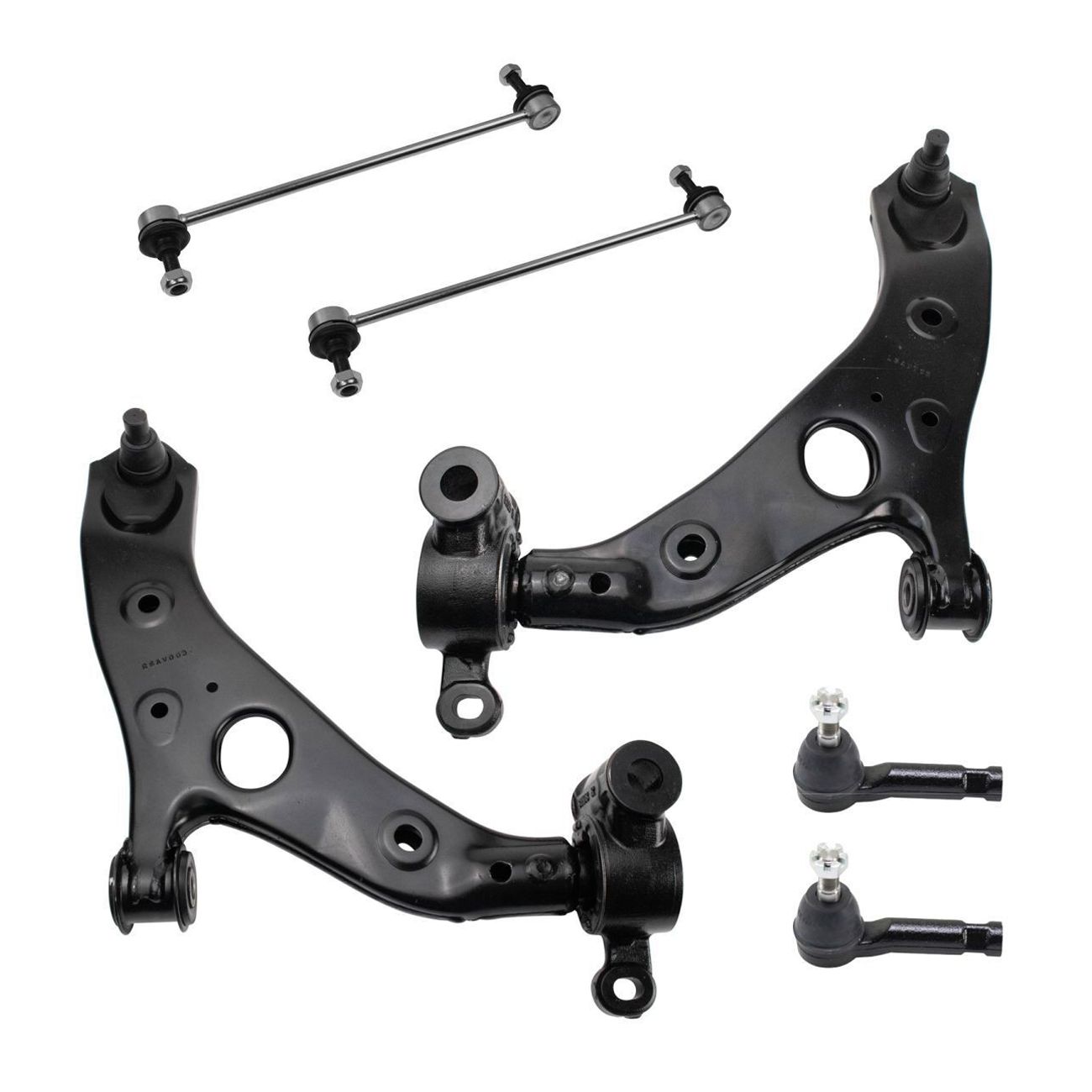 Front Control Arm Ball Joint Sway Bar Tie Rod Steering Suspension Kit 6pc