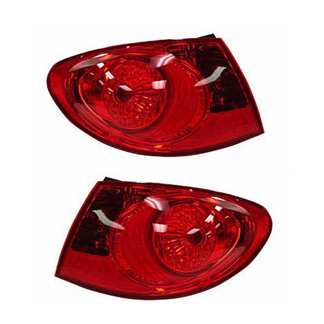 For 2007-2010 Elantra Rear Outer Taillight Taillamp Tail Light Lamp Set Pair
