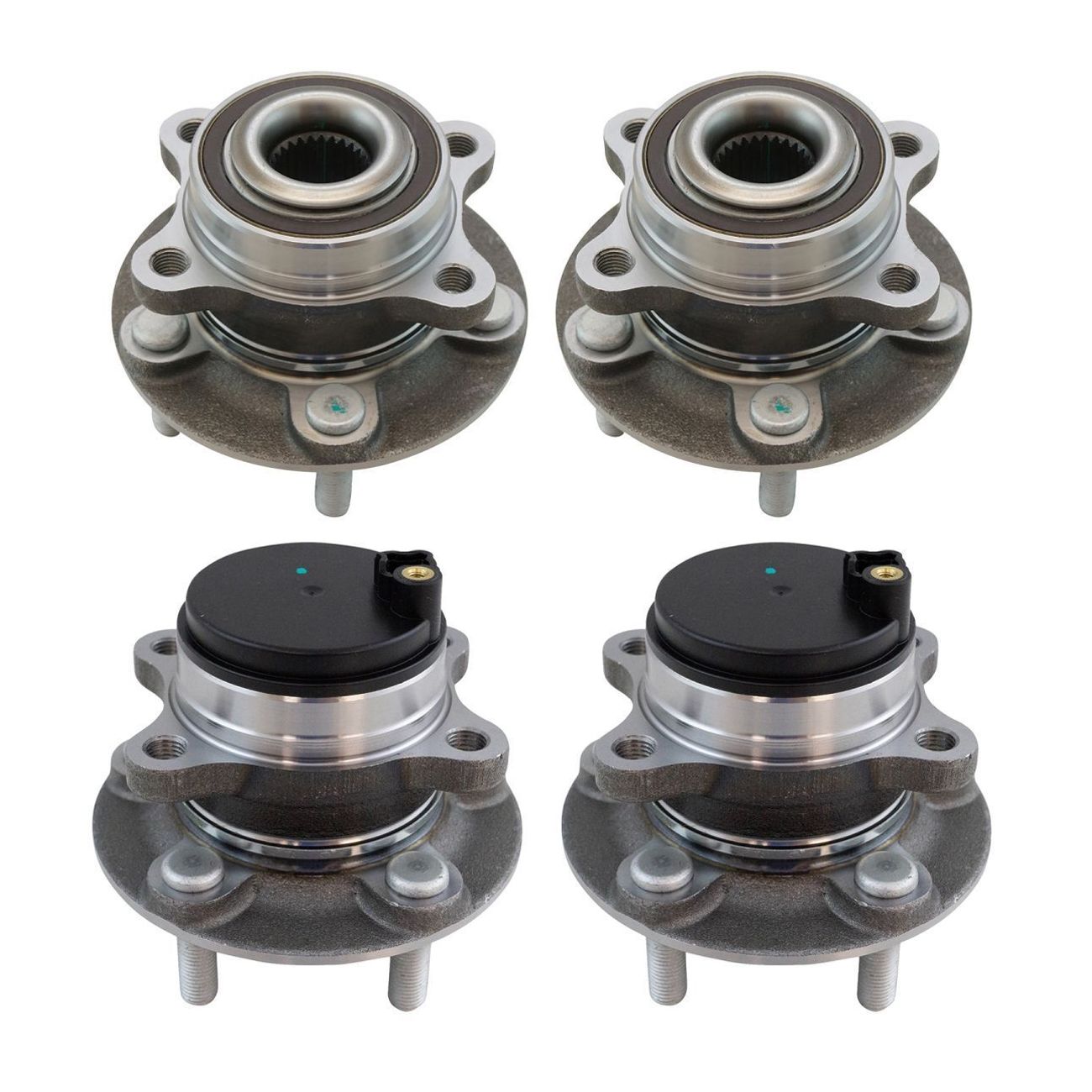 For 2014-2019 Fusion Sedan 2013-2016 MKZ Sedan Wheel Bearing & Hub Assembly Set