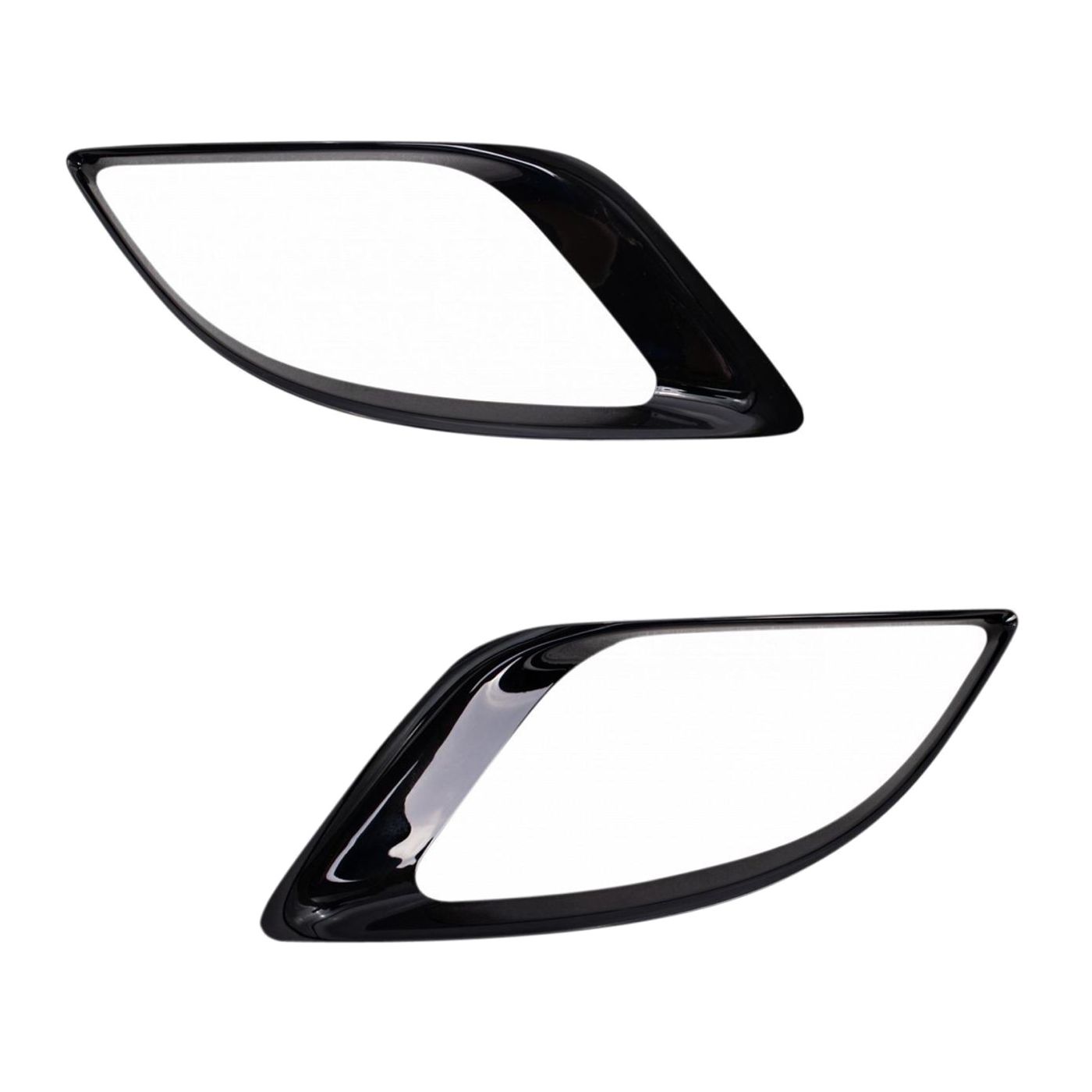 For 17-20 Durango GT Fog Light Bezel Bumper Insert Set Left & Right Sides Black