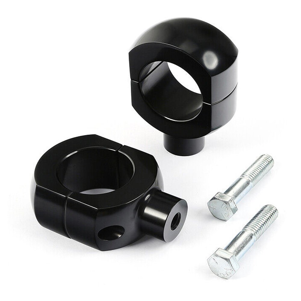 Black 16" Rise 2" Ape Hanger Handlebar & Risers For Harley-Davidson