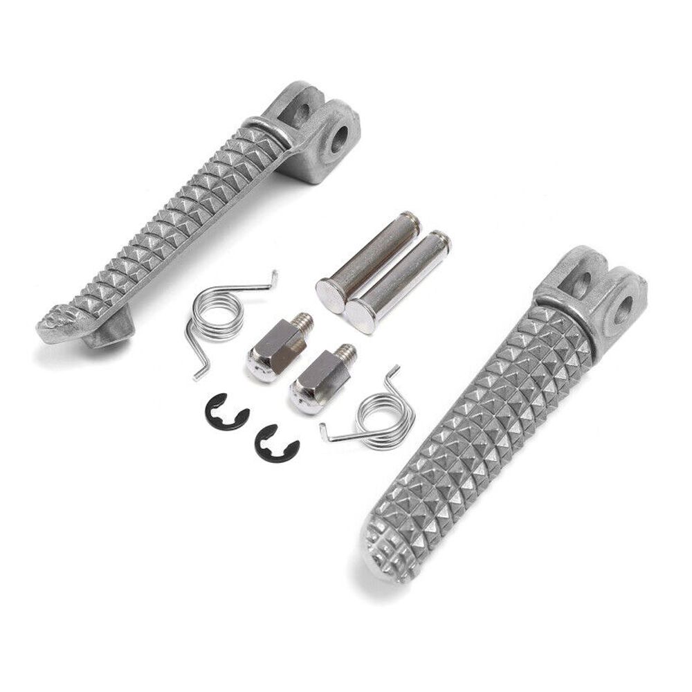 Sliver Long Front Foot Pegs Yzfr6 Yzf R6 For 2015-2023 Yamaha YZF R1M R6S