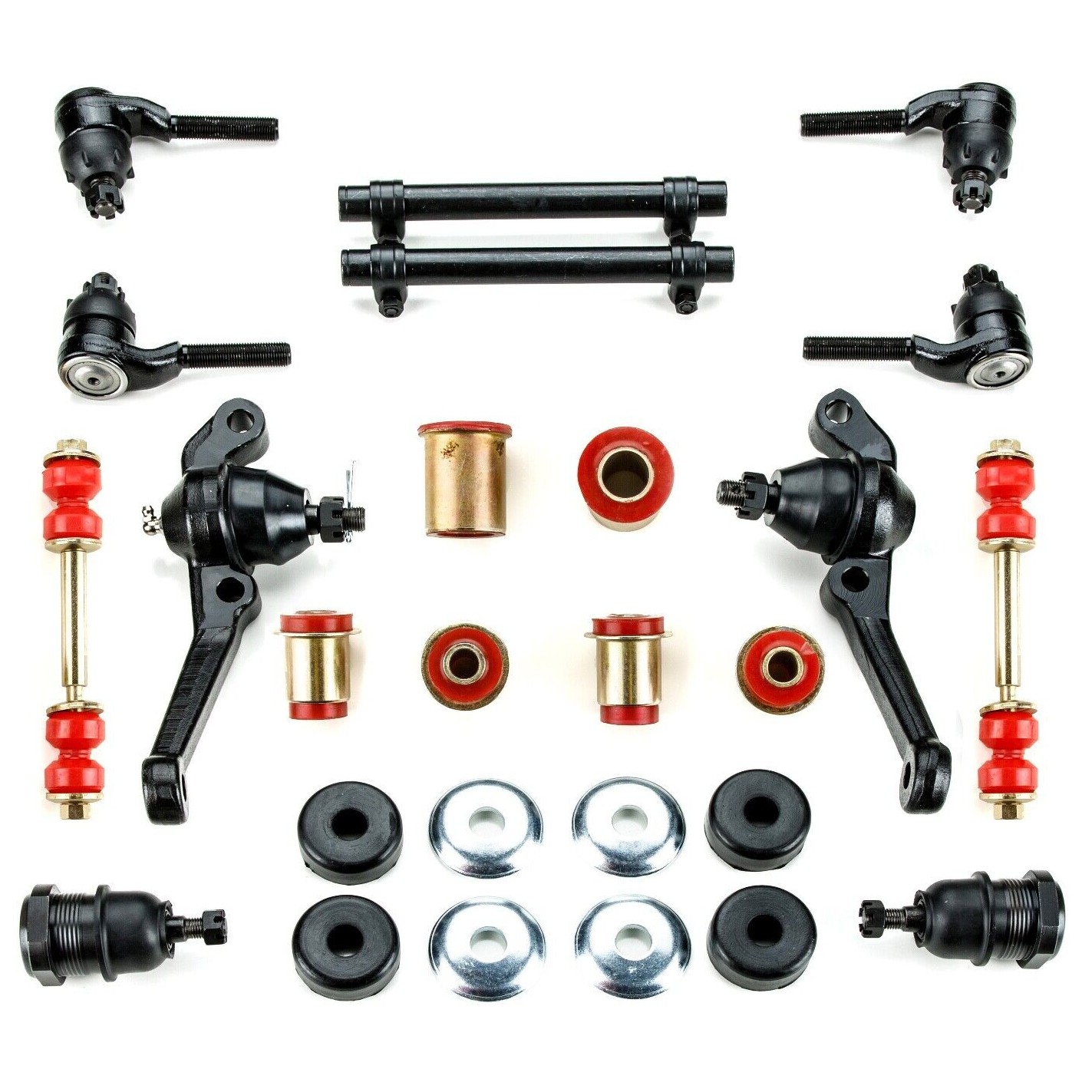 Red Poly Front Suspension Rebuild Kit For Plymouth 1964-1969 Barracuda Base Drum