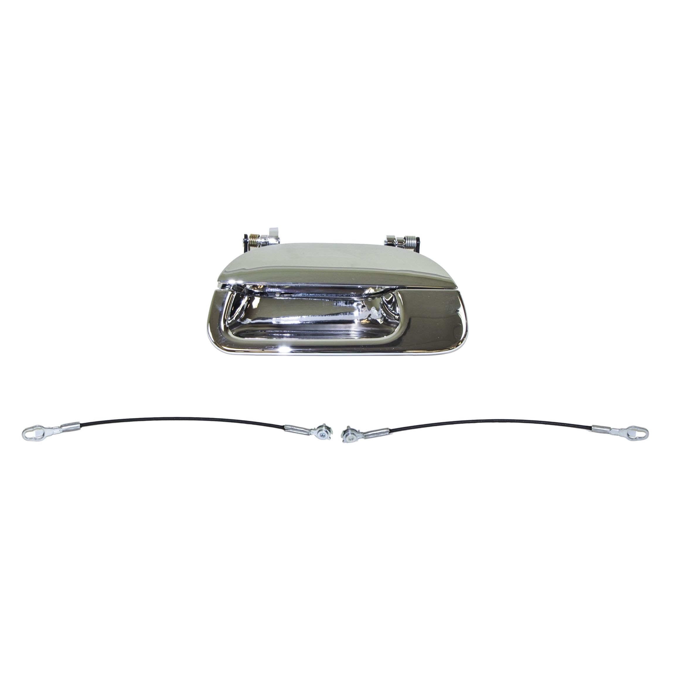 Tailgate Cable Handle Chrome W/O Lock For 97-03 Ford F-150 Lariat Styleside