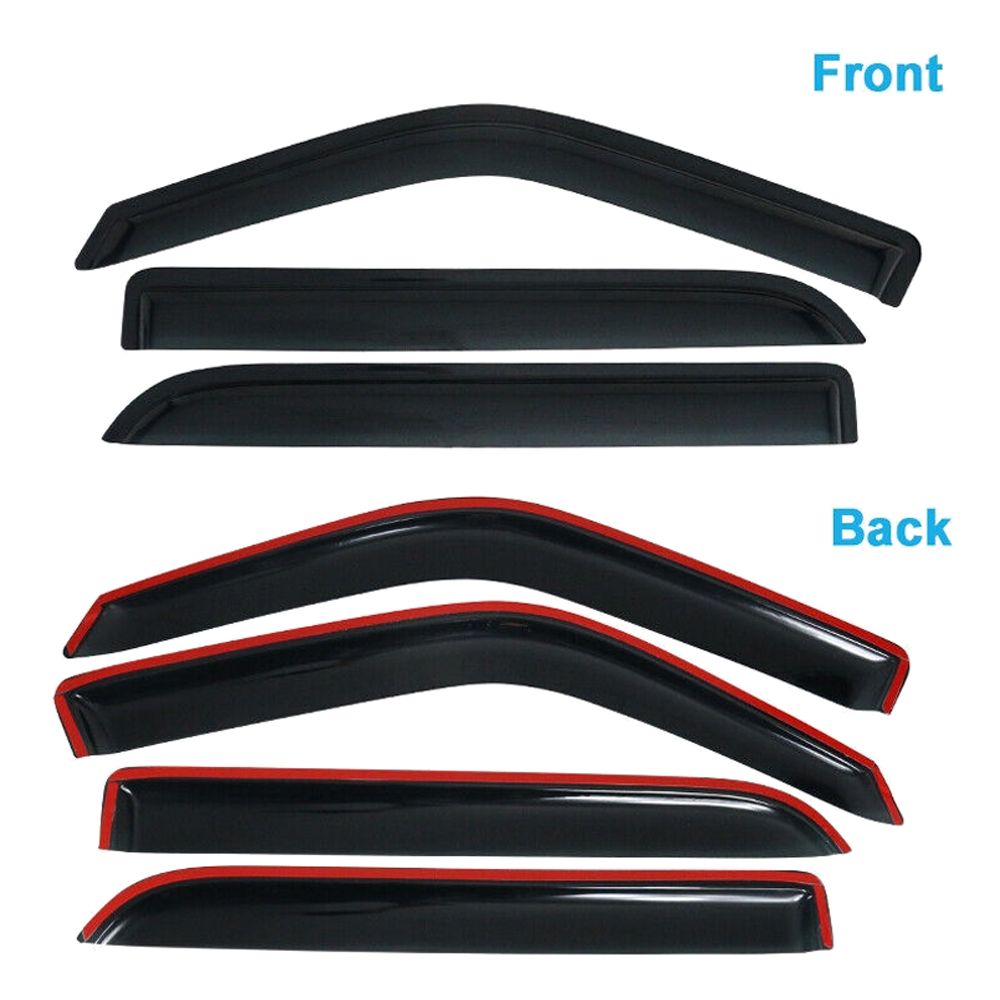 Fits 97-17 Ford Expedition 98-17 Lincoln Navigator Acrylic Window Visors 4Pc