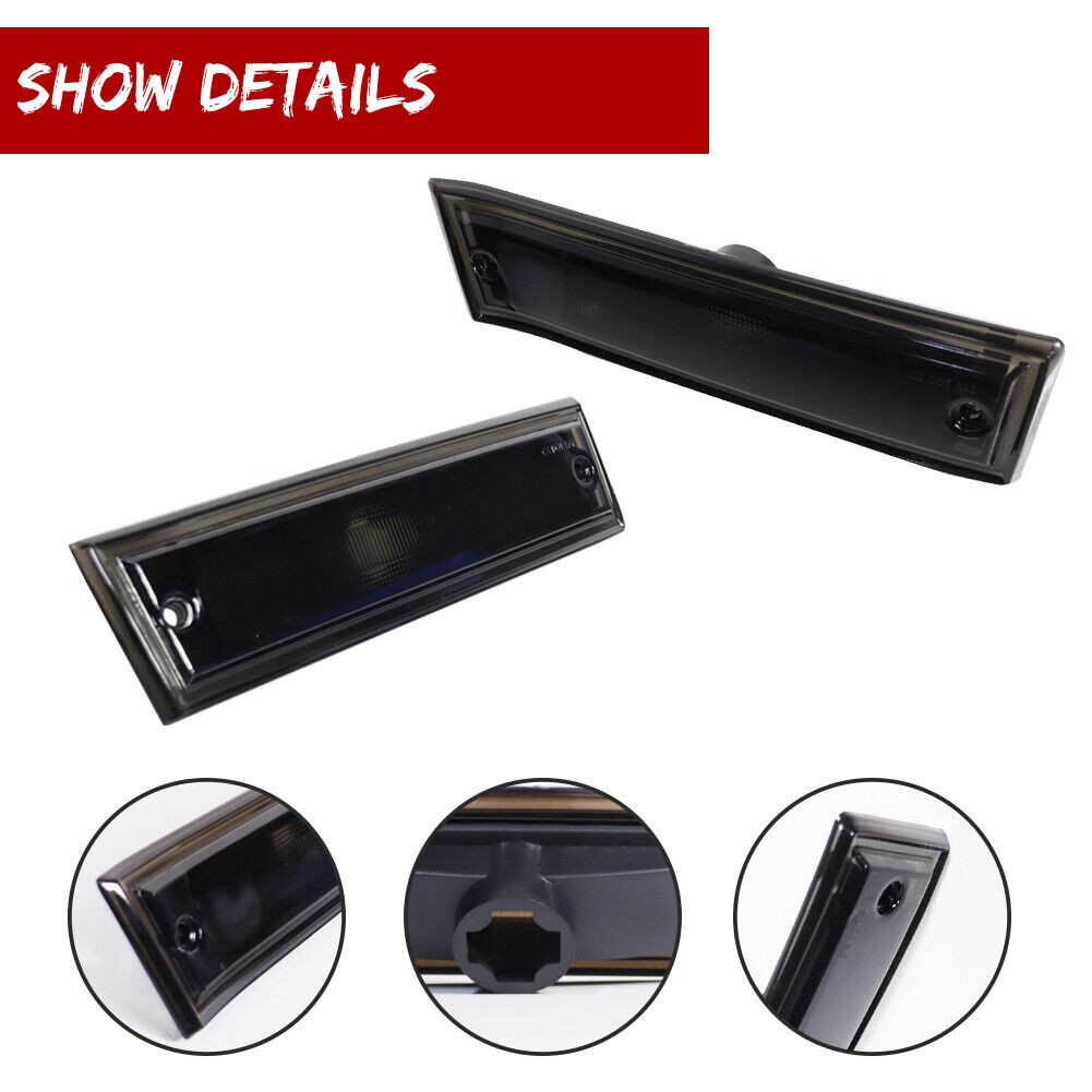 2 Sets Of - Smoked Front Side Marker Lights