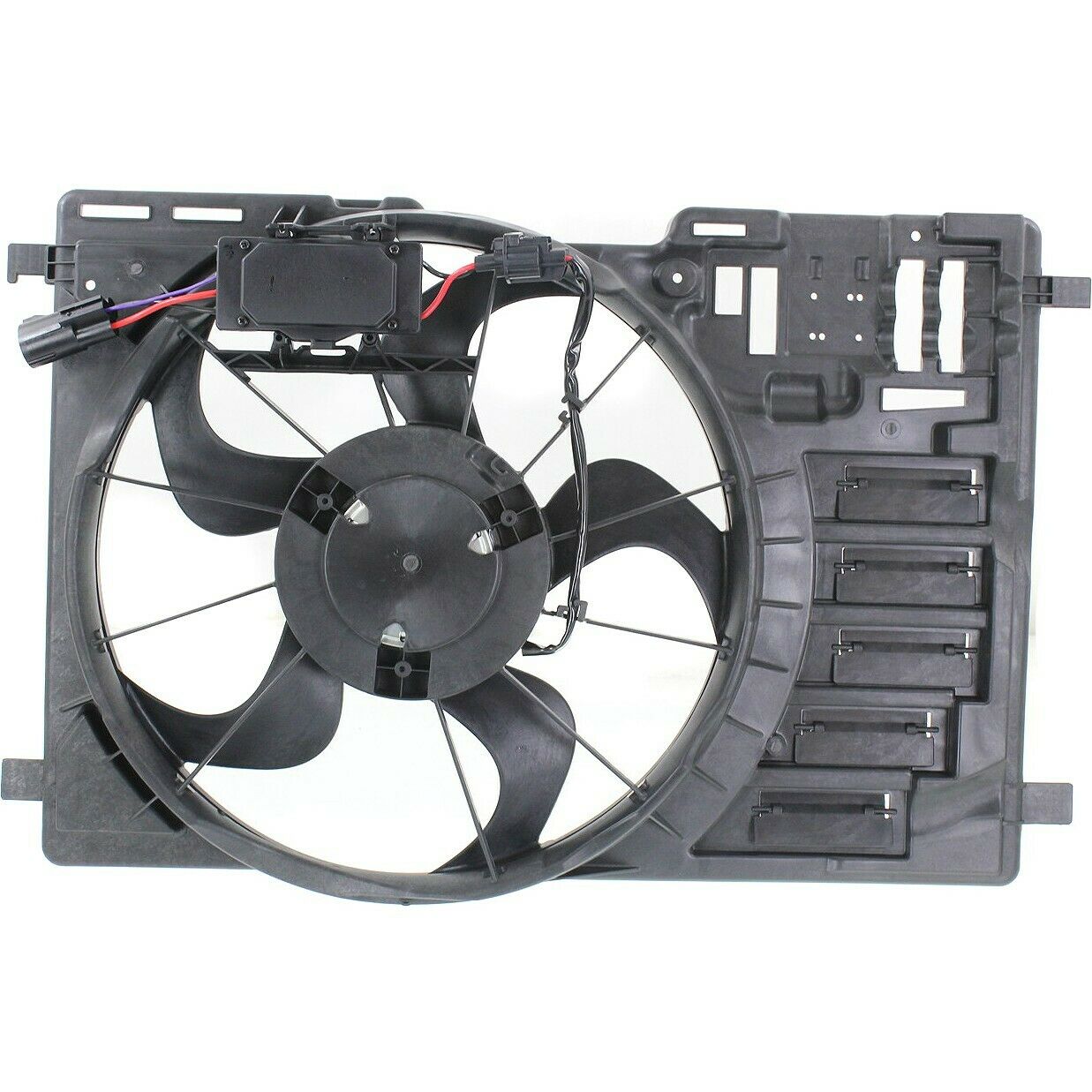 Engine Radiator Cooling Fan Assembly For 2013-2016 Ford Escape SUV Truck 2.0L