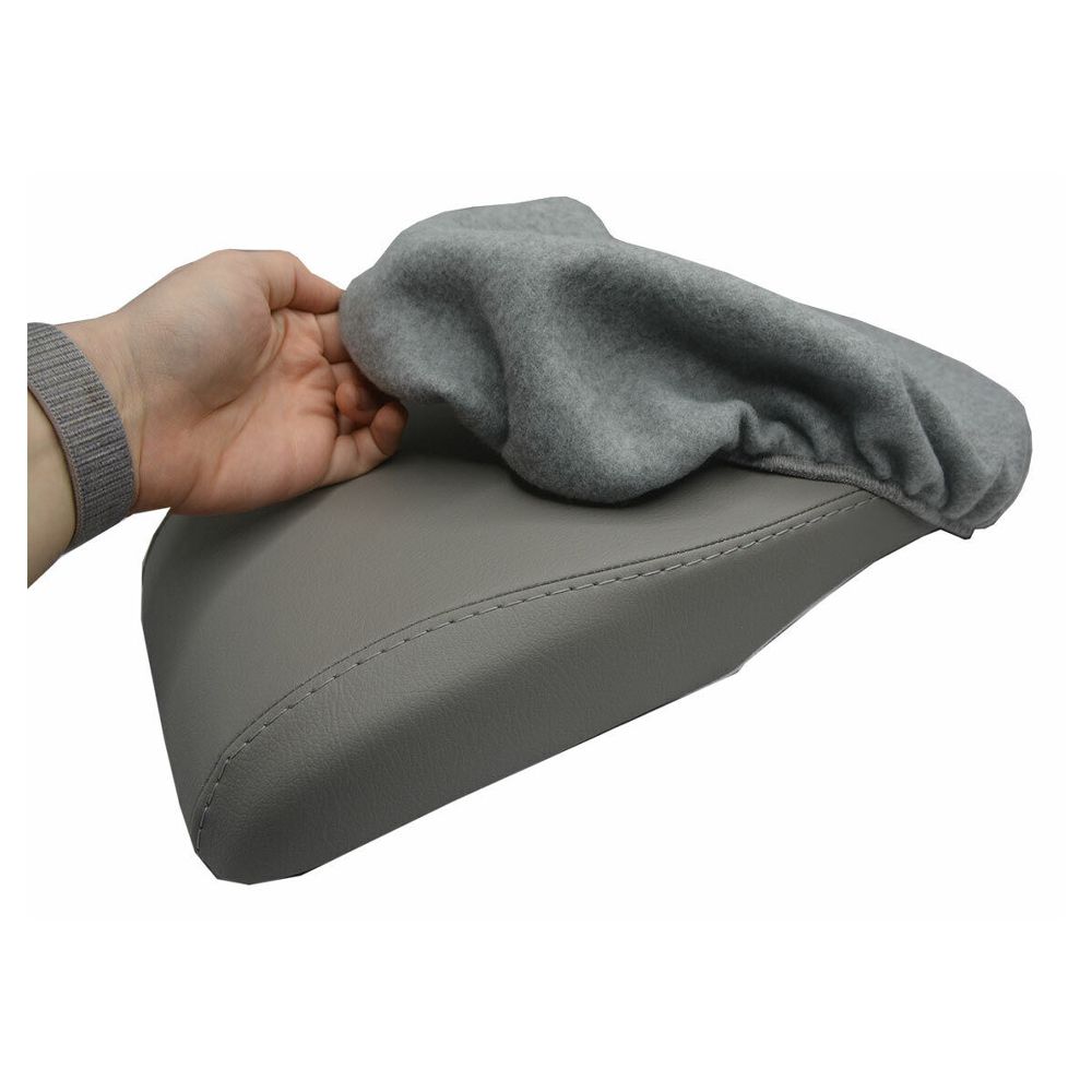 Console Lid Armrest Cover Protector Fleece For Toyota 13-18 Avalon Sedan Gray