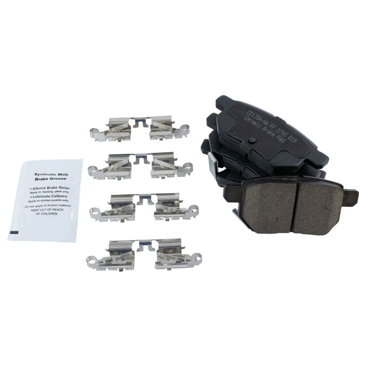 For 2009-2010 Pontiac Vibe Wagon Ceramic Brake Pad Front & Rear Kit W/Fluids