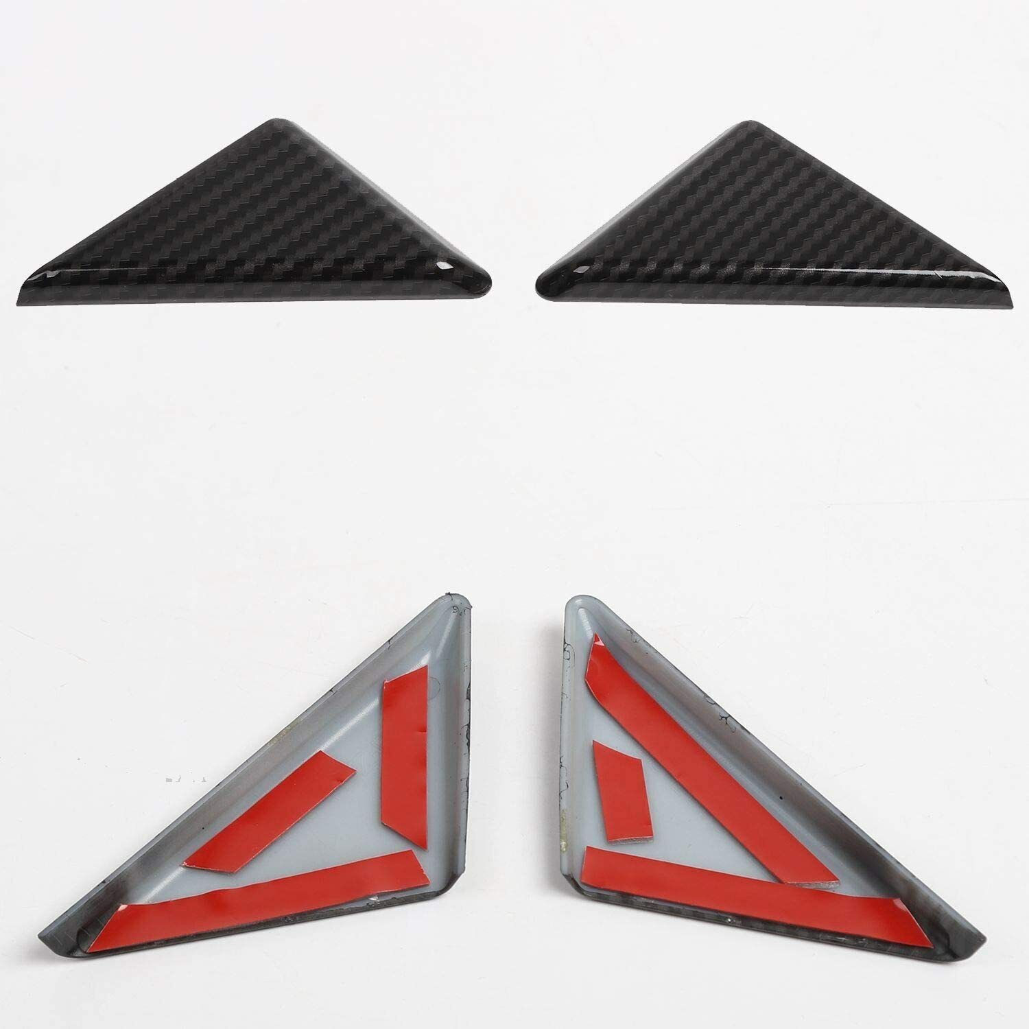 Carbon Fiber Window Front A-Pillar Triangle Trim