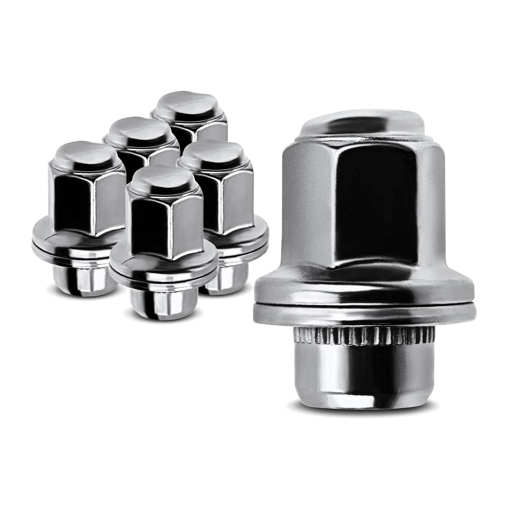 6x M14-1.50 Wheel Lug Nut For INFINITI QX80 15-22 QX56 11-13 Nissan Armada 17-22