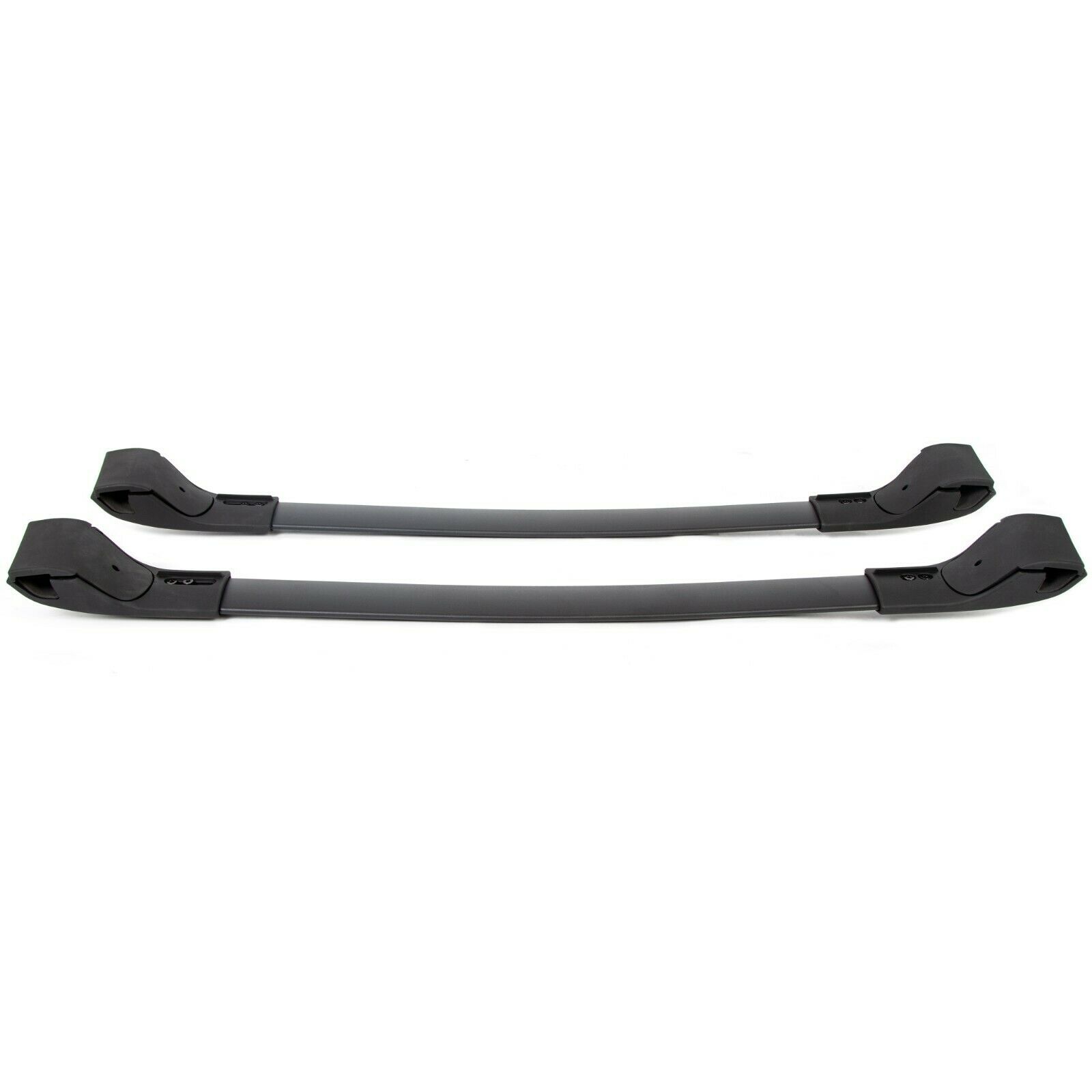 For 2018-2021 Subaru Crosstrek Aero-Style Black Roof Rack Cross Bar Set