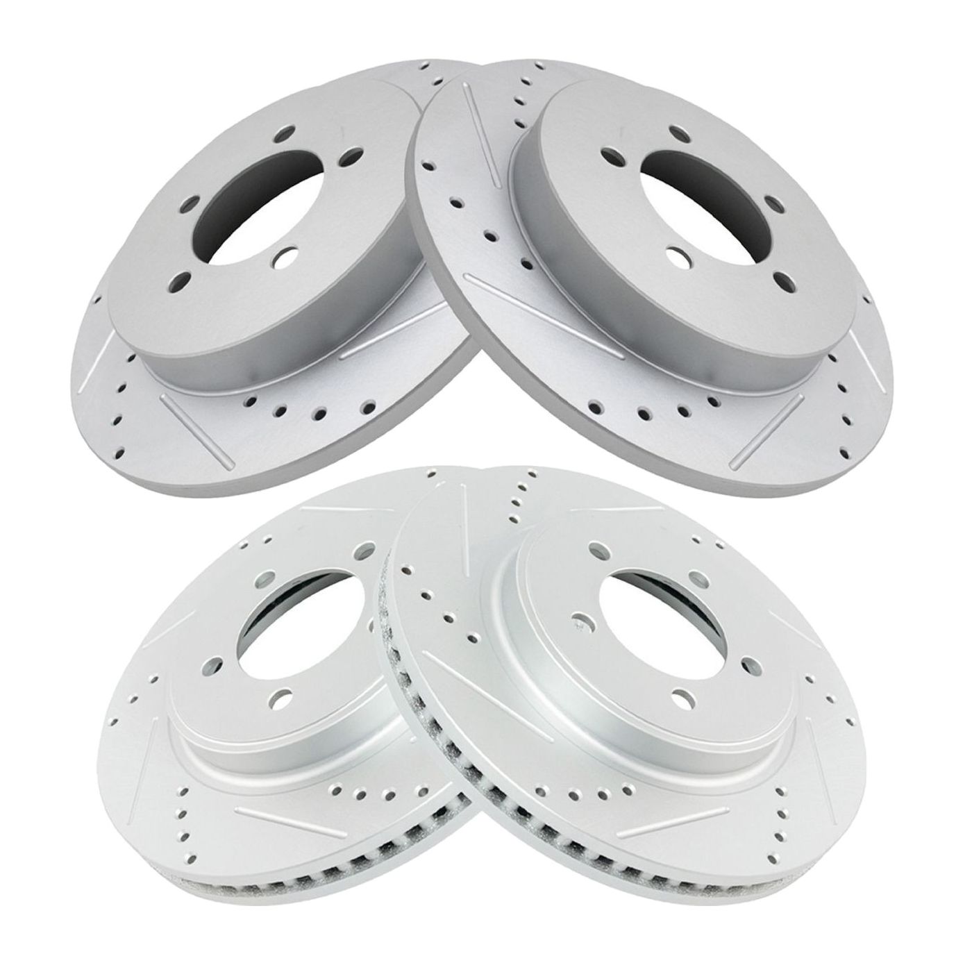 For 07-10 Explorer Sport Trac Mercury 06-10 Mountaineer Drilled Brake Rotor Set