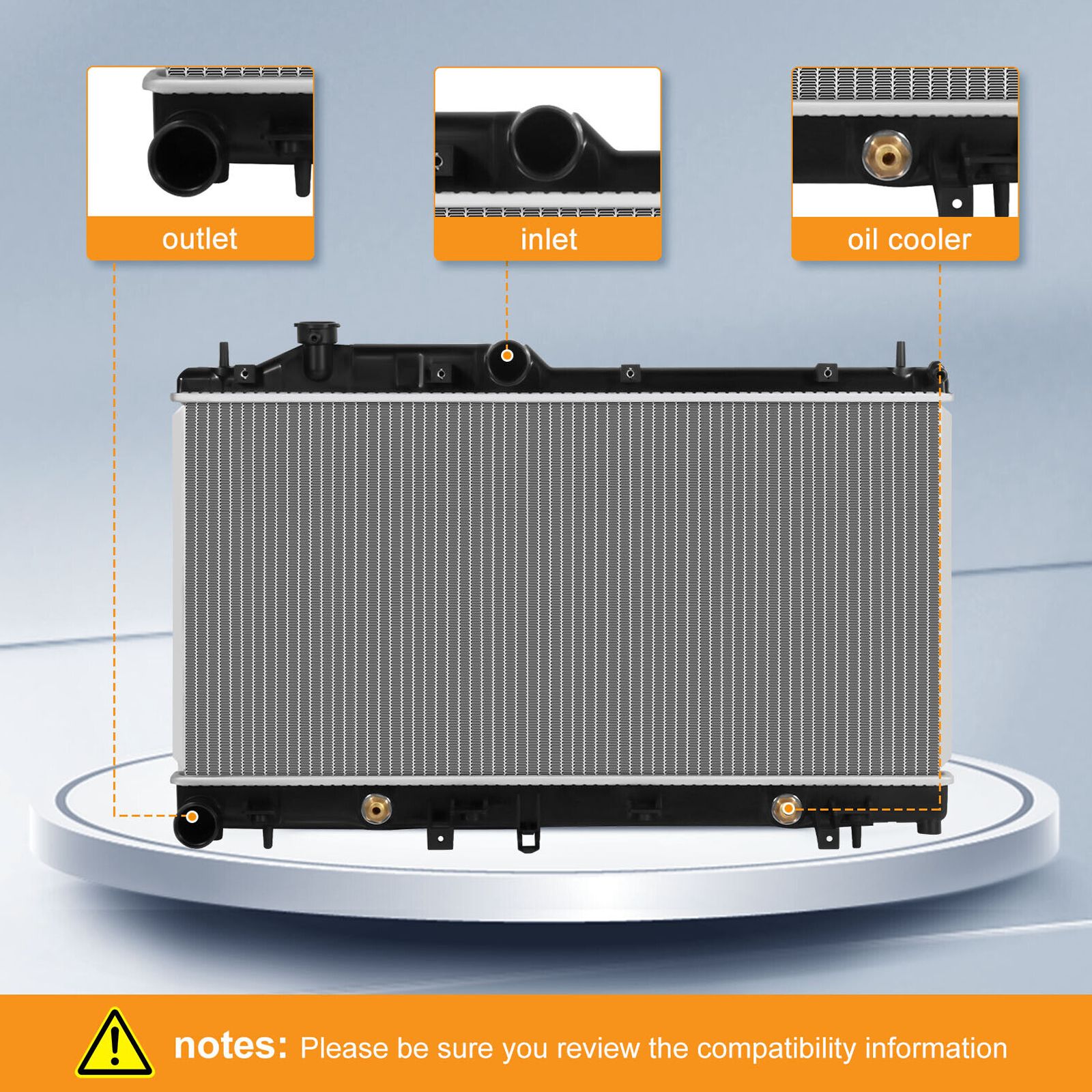 Aluminum Radiator For 2005-2010 Legacy A86490-10164445 2.5 H4 CU2778 45111AG02A