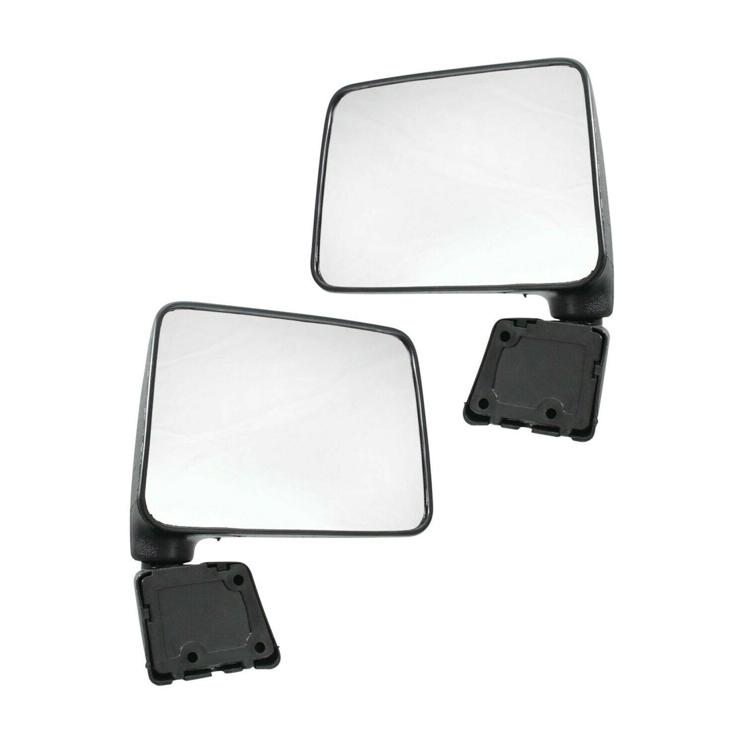 Manual Mirror Set For 87-95 Samurai Sport Utility Manual Folding Textured Black