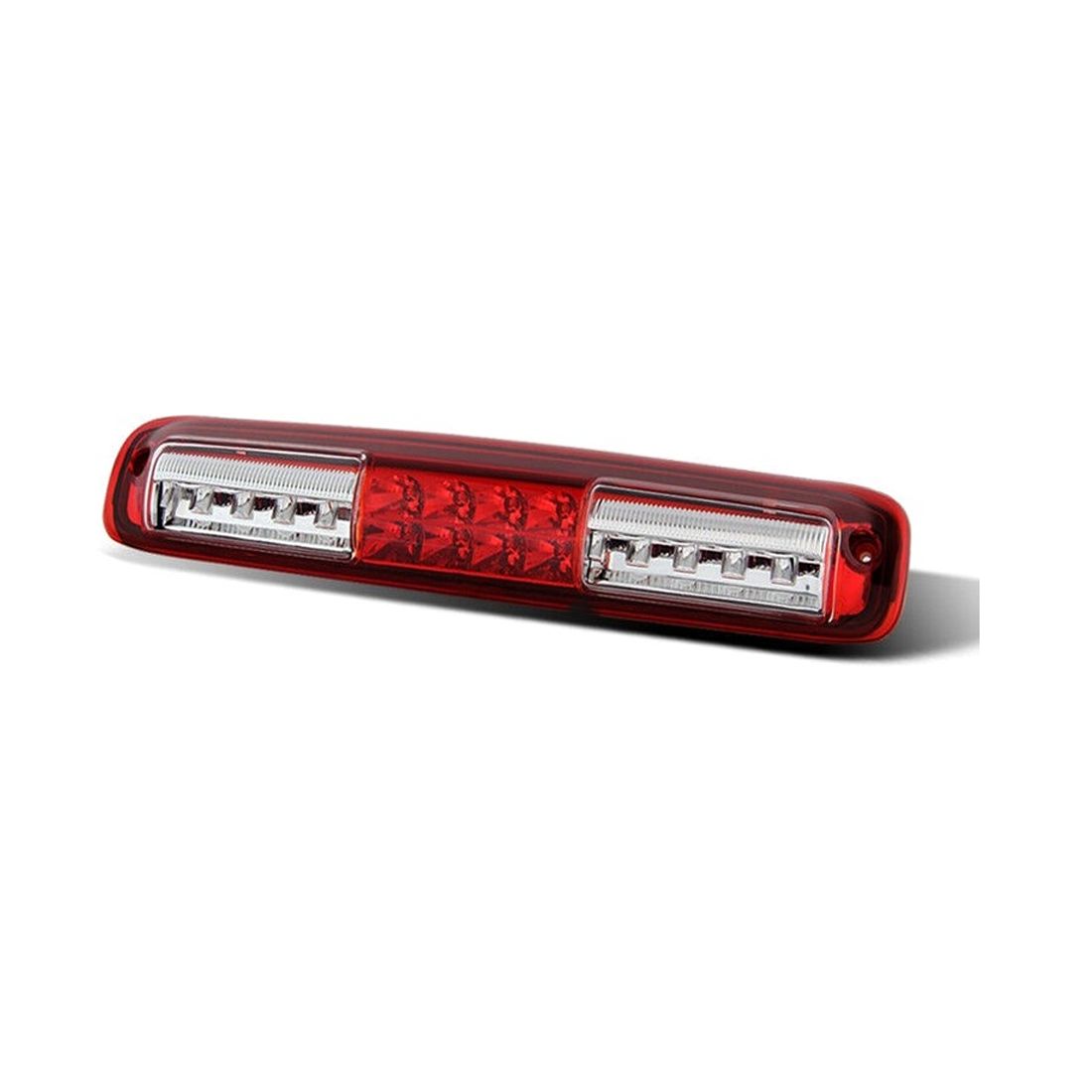 For 1999-2006 Chevy Silverado GMC Sierra Red Clear LED 3rd Brake Light Lamp