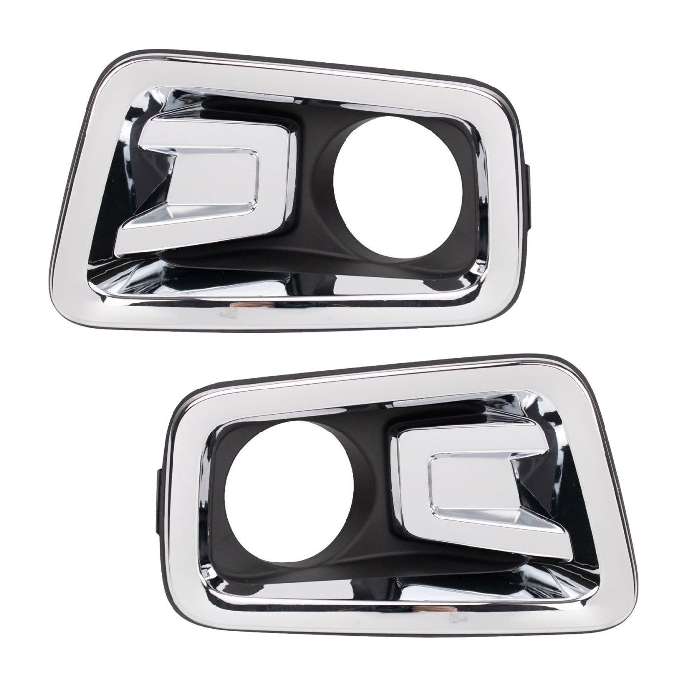 For 17-19 Nissan TITAN Platinum Reserve Crew Cab Pickup Fog Light Bezel Set