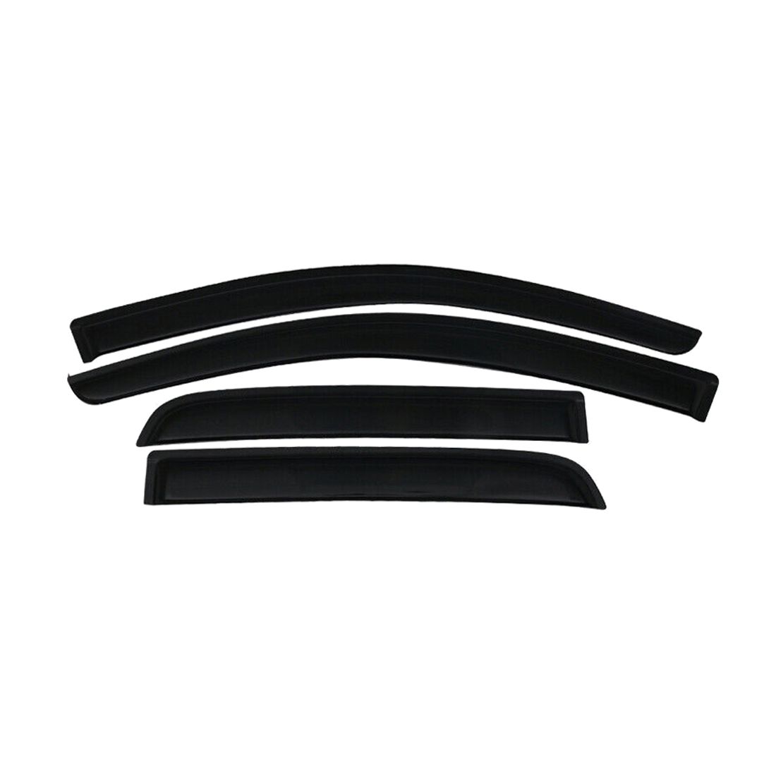 2 Sets Of - Fits 14-23 Mitsubishi Mirage Hatchback Acrylic Window Visors Rain Sun