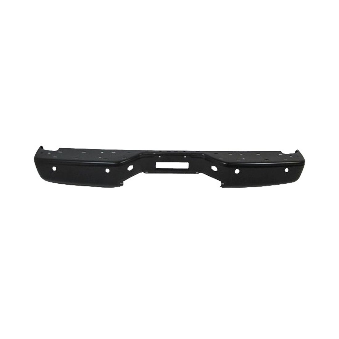 For 11-15 TITAN S Rear Step Bumper Face Bar Black License Lamp W/Sensor Hole