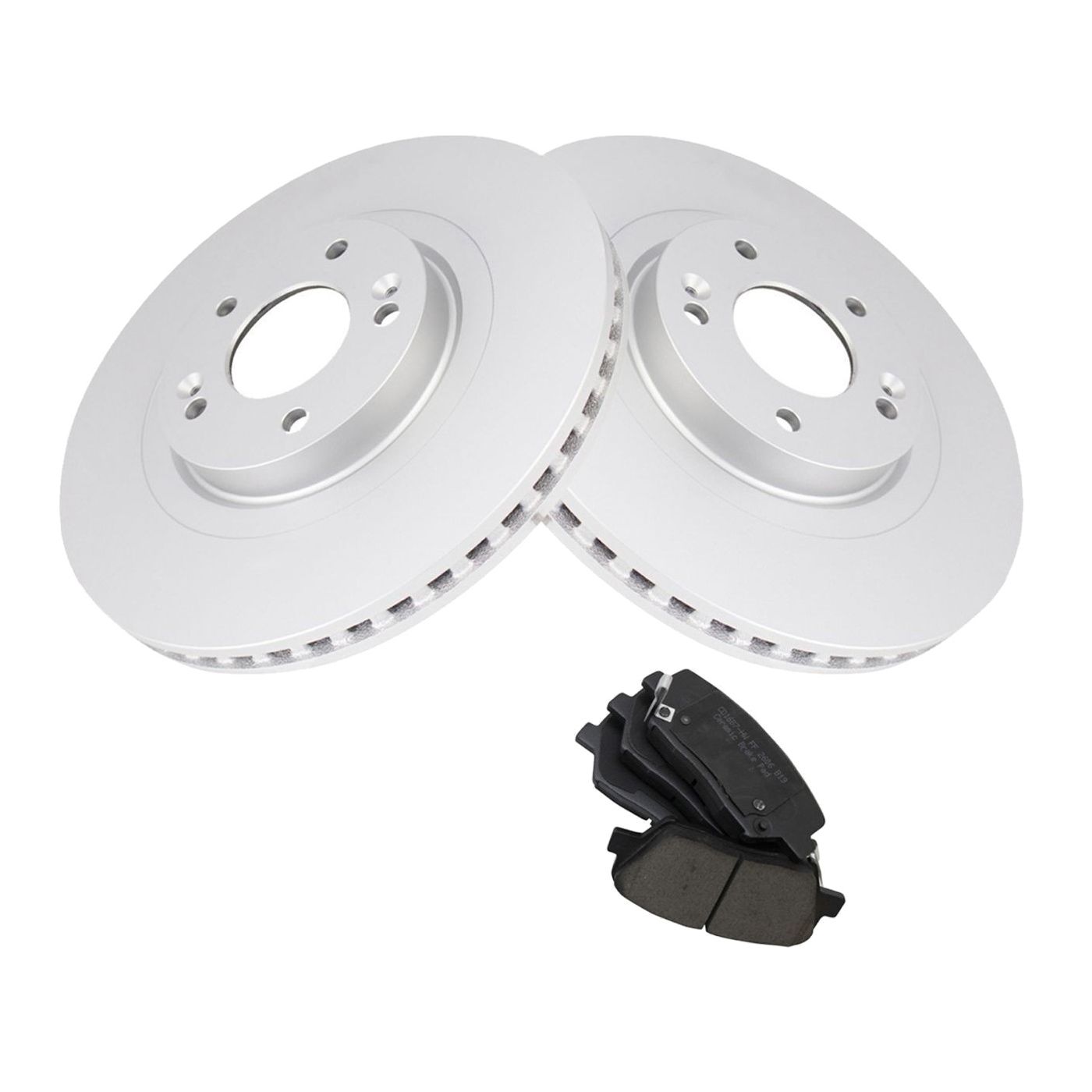 Front Ceramic Brake Pad & Coated Rotor Kit For 14 Sorento LX Sport Utility SUV