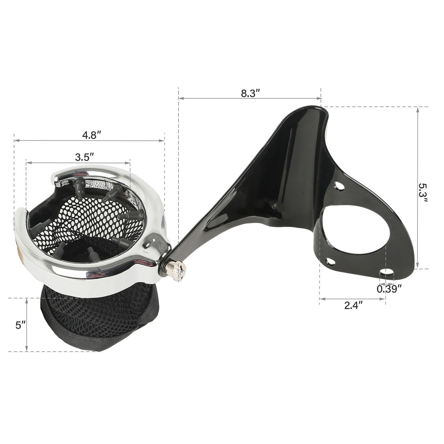 Rear Drink Cup Holder Passenger For 18-23 Harley-Davidson CVO Road Glide Glide