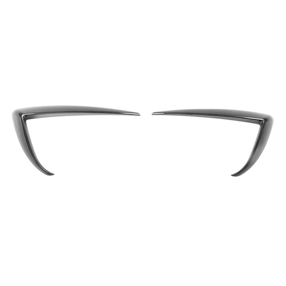 For 20-23 Y Long Range Carbon Fiber Print Fog Light Eyebrows Cover Decoration