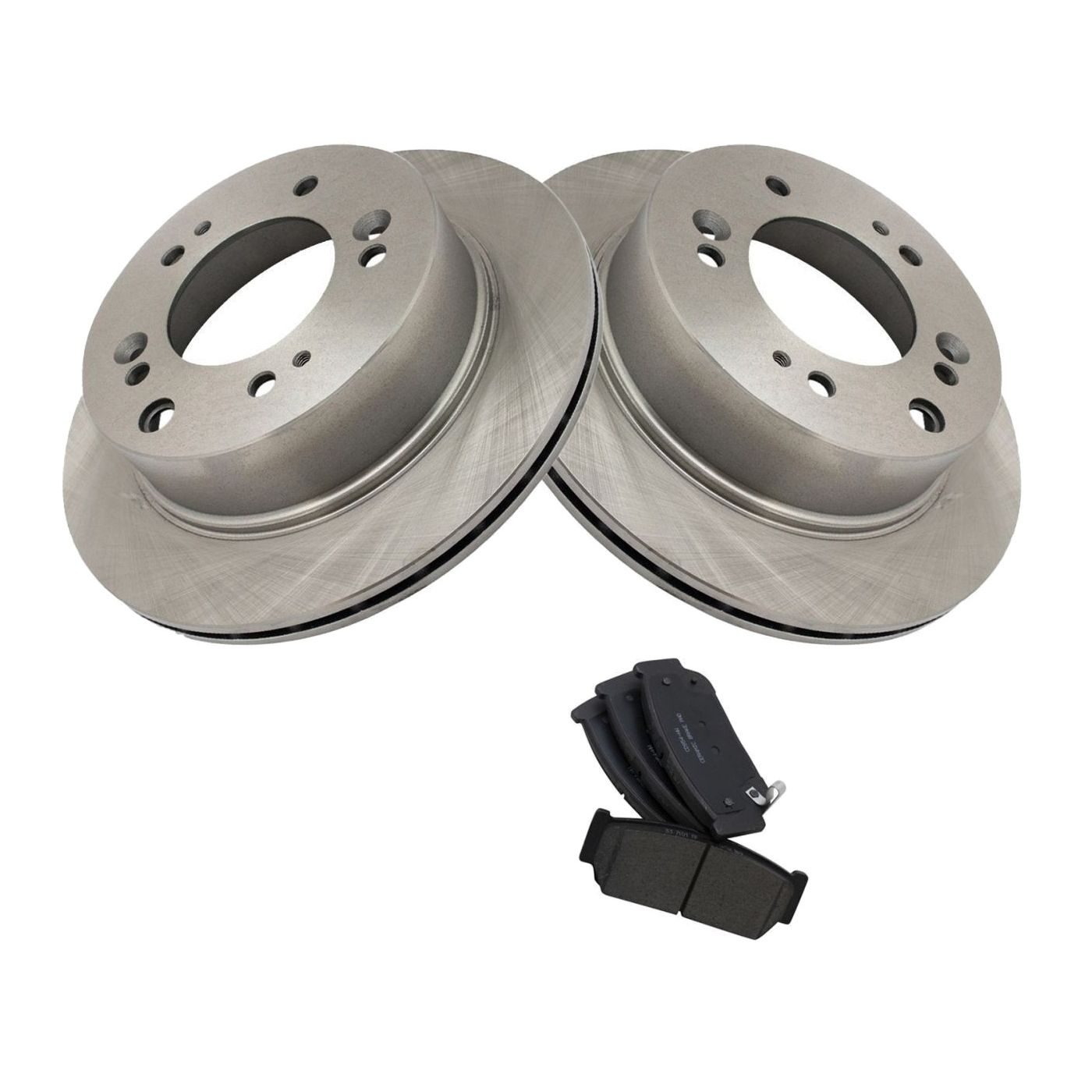 For 2007-2009 Kia Sorento Base Rear Brake Rotor & Premium Posi Ceramic Pad Kit
