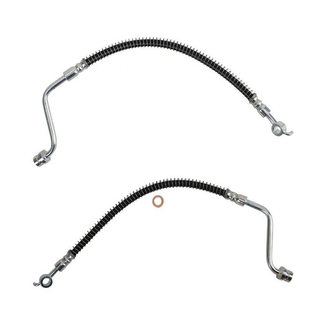 2pcs LH&RH For Hyundai 2007-2012 Santa Fe Kia 2011-2013 Sorento Brake Hose