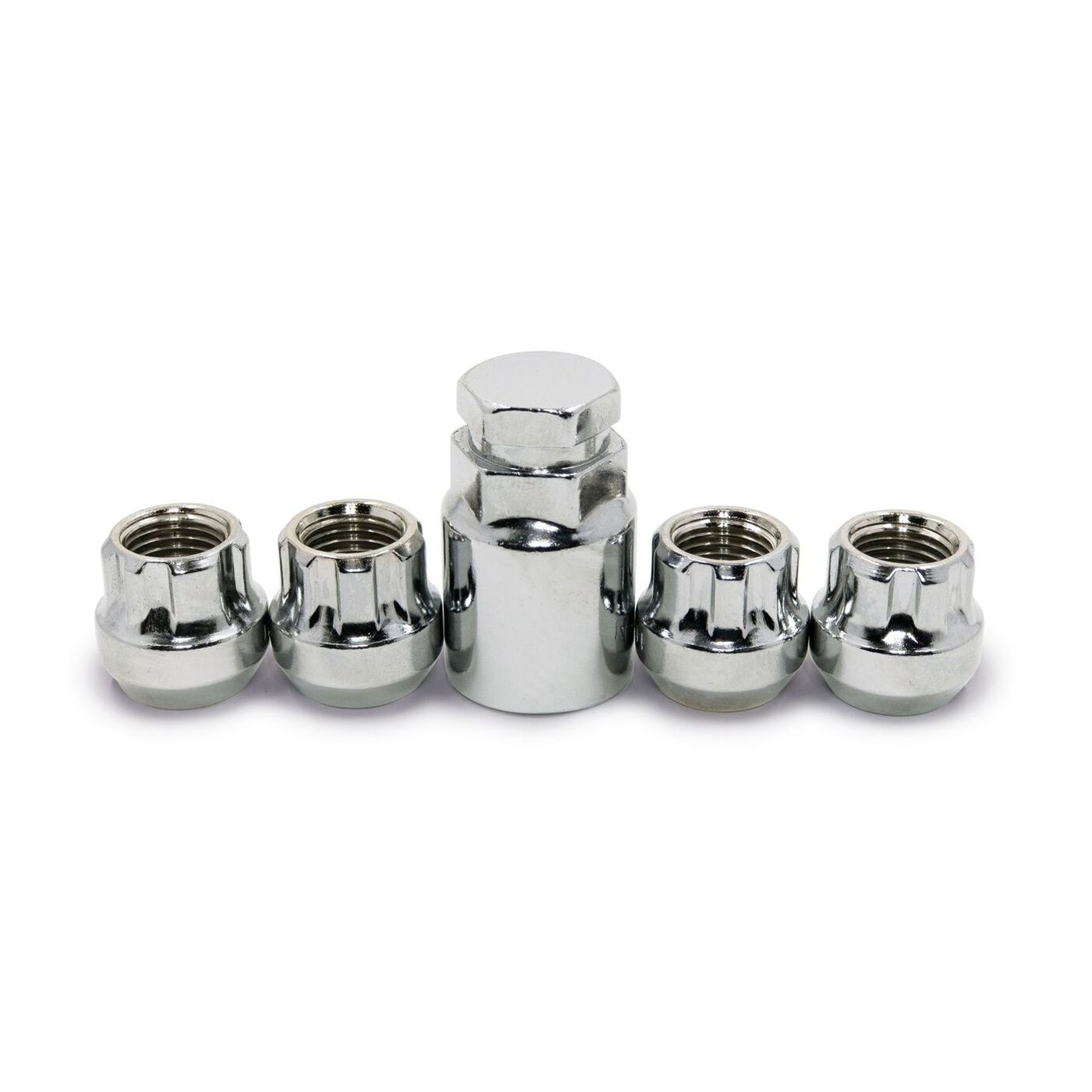 2 Sets Of - Locking Lug Nuts 12x1.5 Open End Bulge Acorn Wheel Locks Set + Key