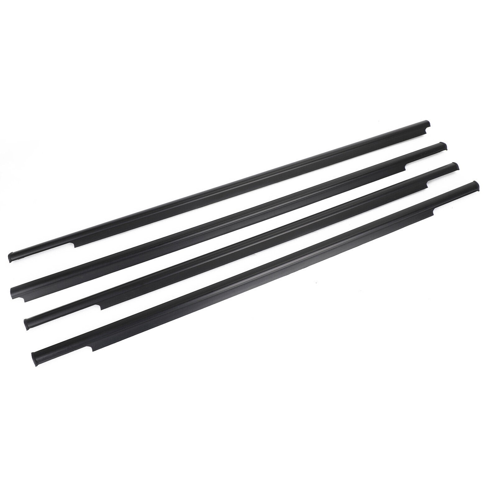 4xCar Outside Window Weatherstrip Seal Belt Moulding For 2006-2012 Outlander UE