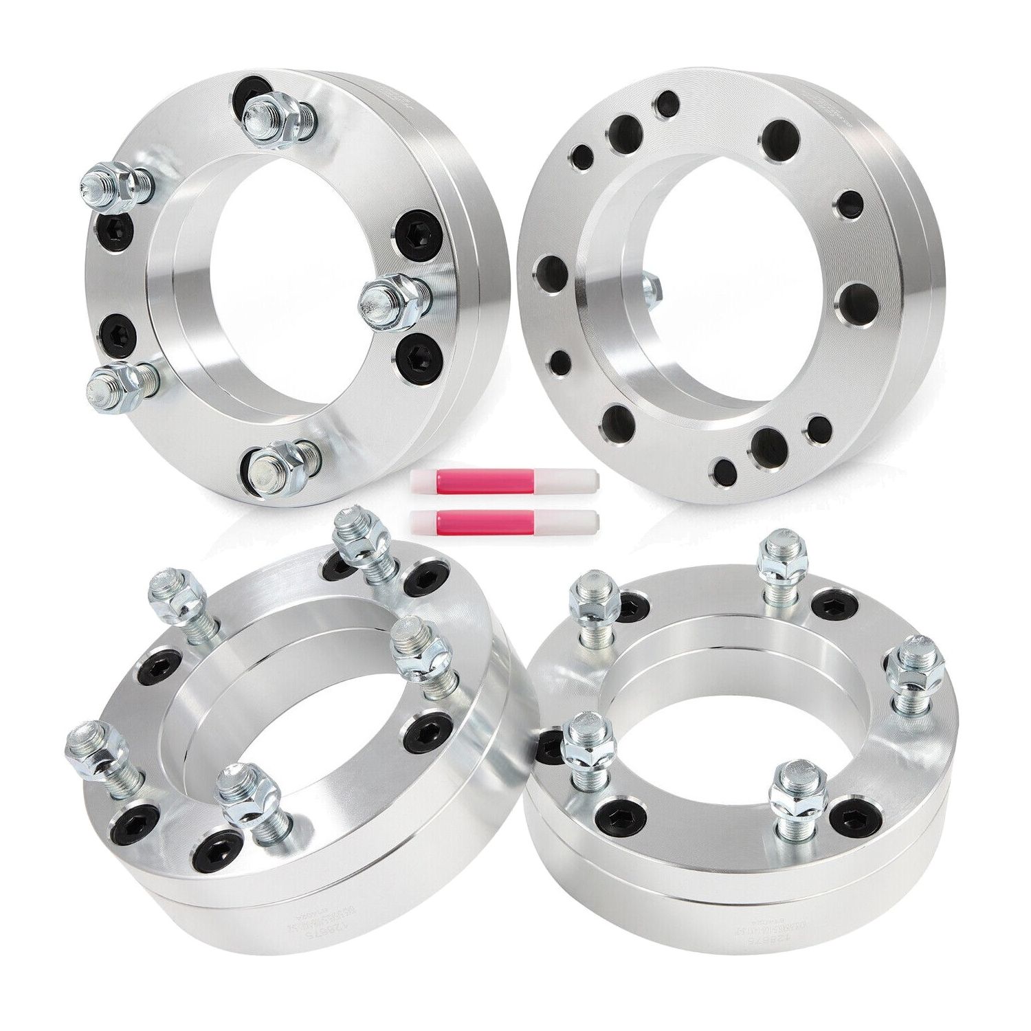 For 99-23 Silverado 1500 Set 4 6X5.5 To 5X5.5 Wheel Adapters 2" 14X1.5 108Mm