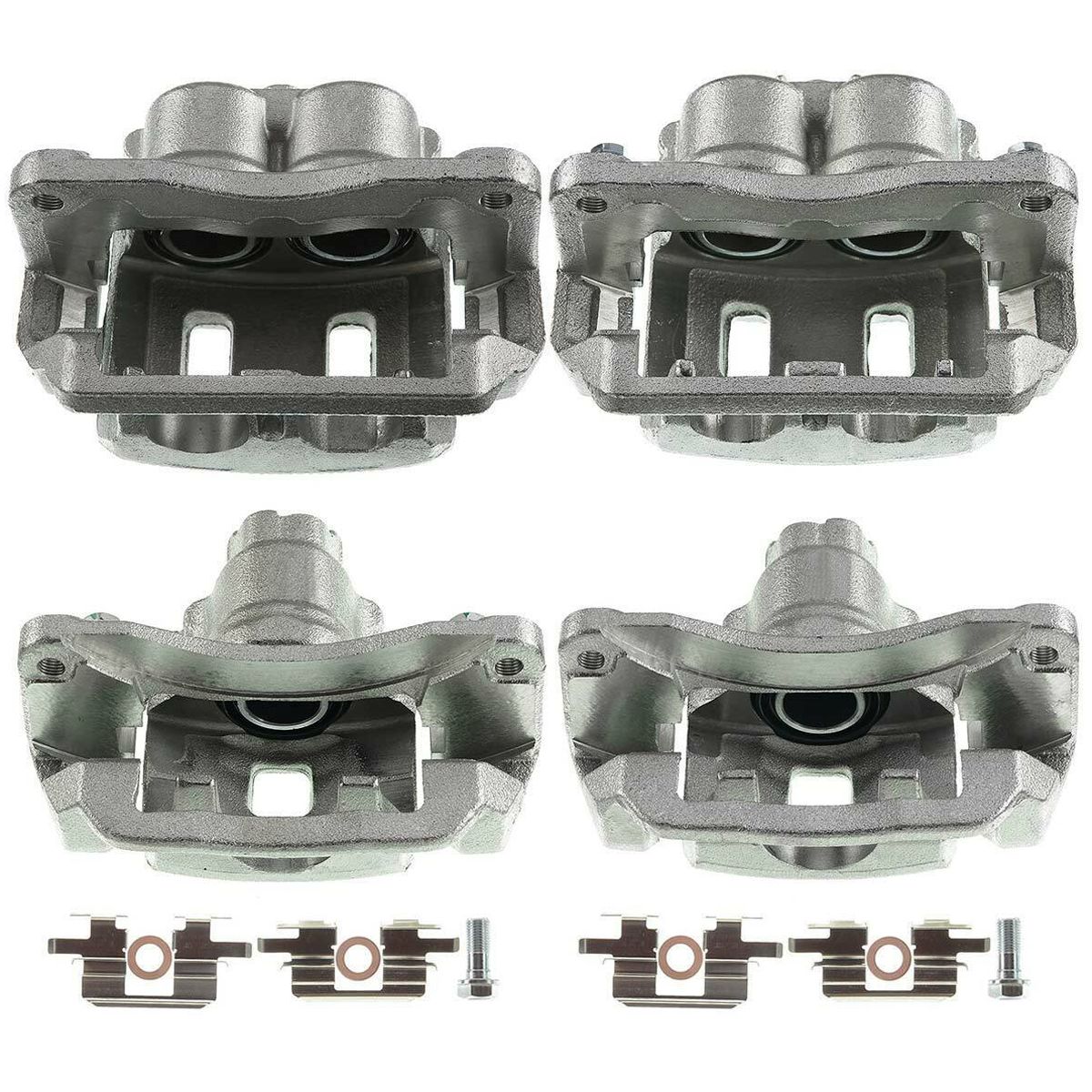 4x Brake Caliper W/Bracket For Subaru Legacy 2000-2002 Outback 2000 Front & Rear