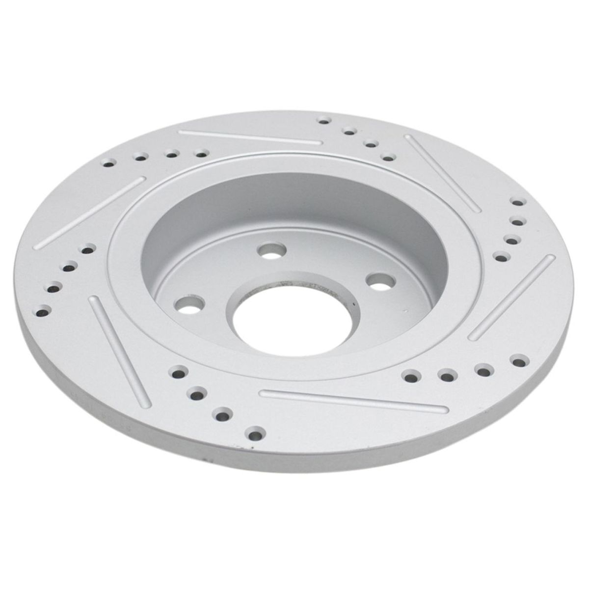 Rear Performance Drilled Slotted Coated Brake Rotor & Posi Ceramic Pad Kit