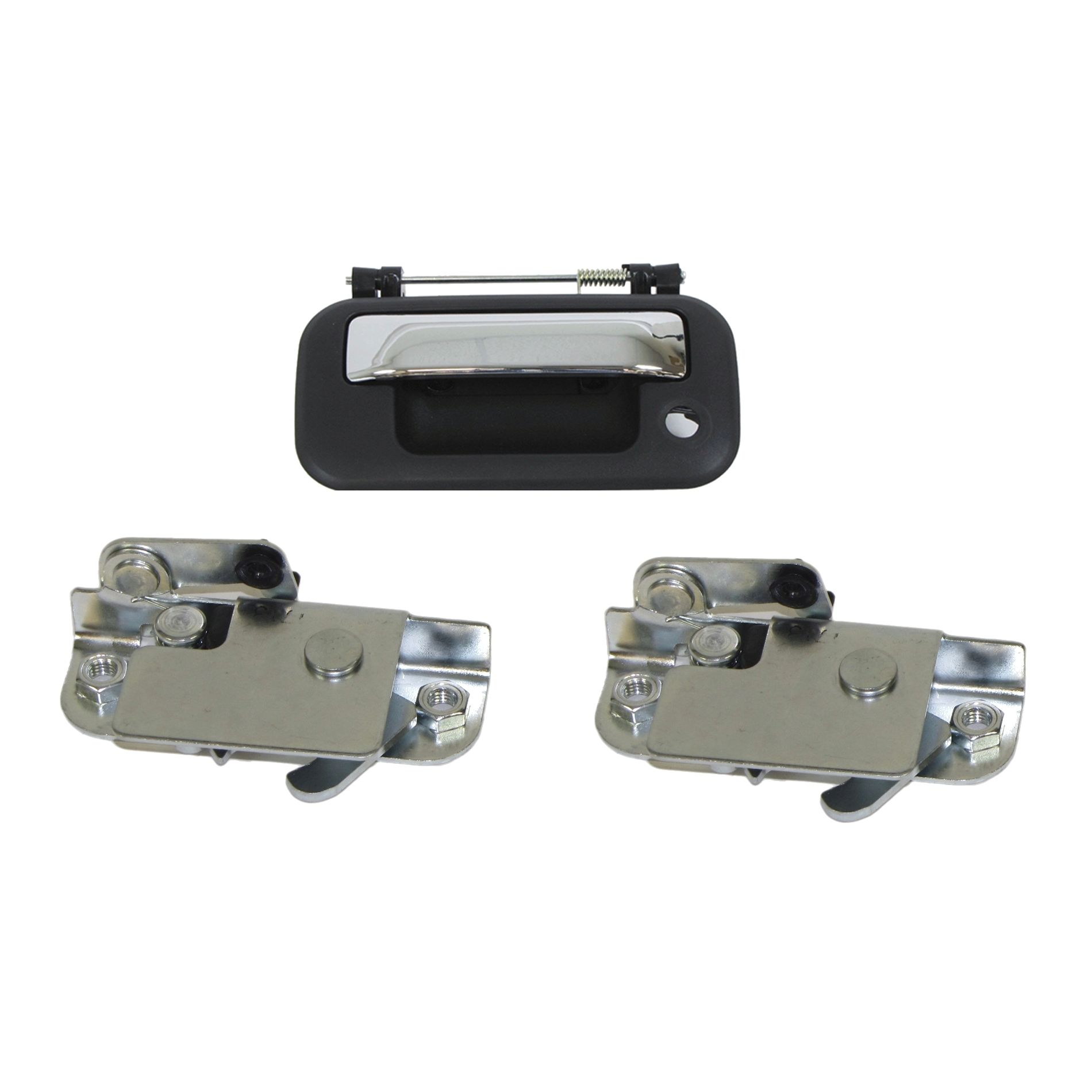 Tailgate Latch Handle Bezel W/Lock Hole For 09-14 F-150 King Ranch Styleside