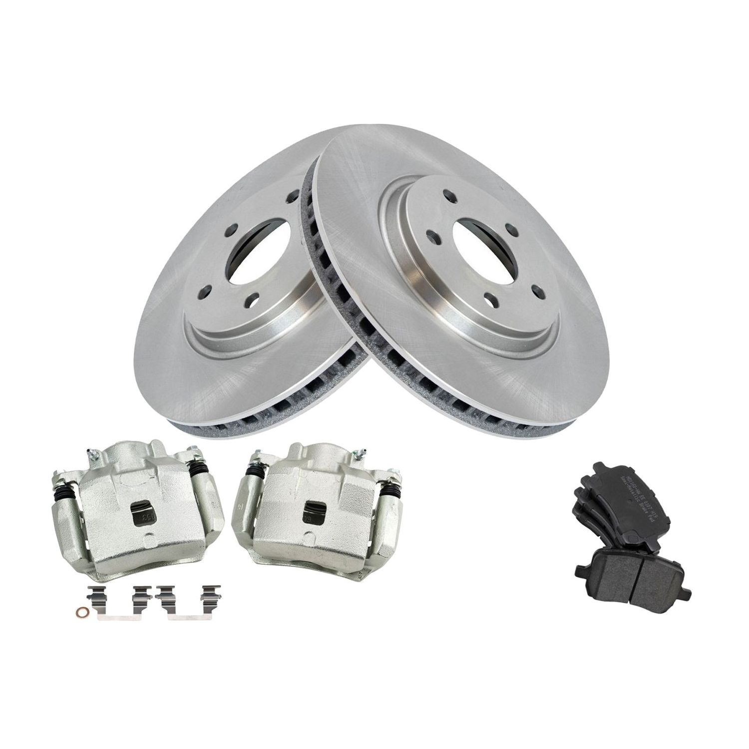 For 08-10 HHR Pontiac 07-08 G5 Saturn 05 Ion Front Brake Calipers Pads Rotors