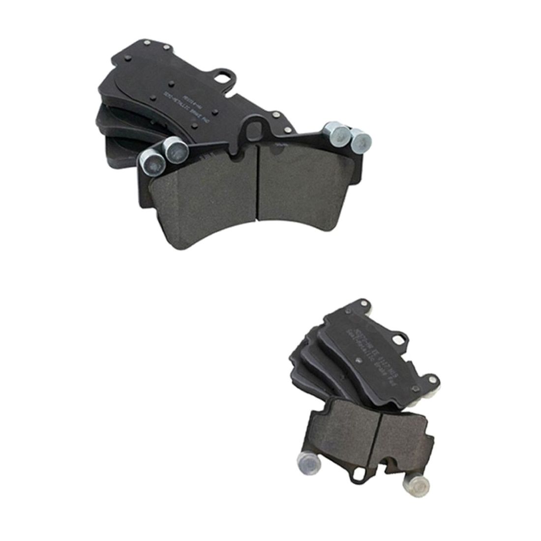 For 11-15 Q7 TDI Premium Plus Brake Pad Front & Rear Semi-Metallic Kit W/Fluids