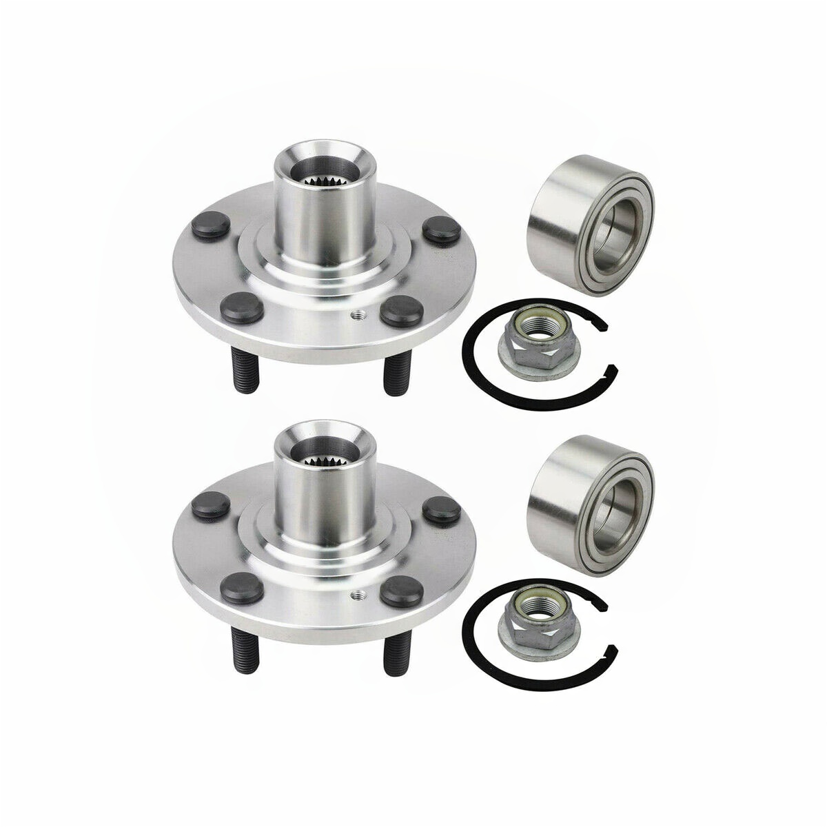 2 Sets Of - Front Wheel Bearing Hub Repair Kit For Ford 07-10 Edge Lincoln 07-10 MKX