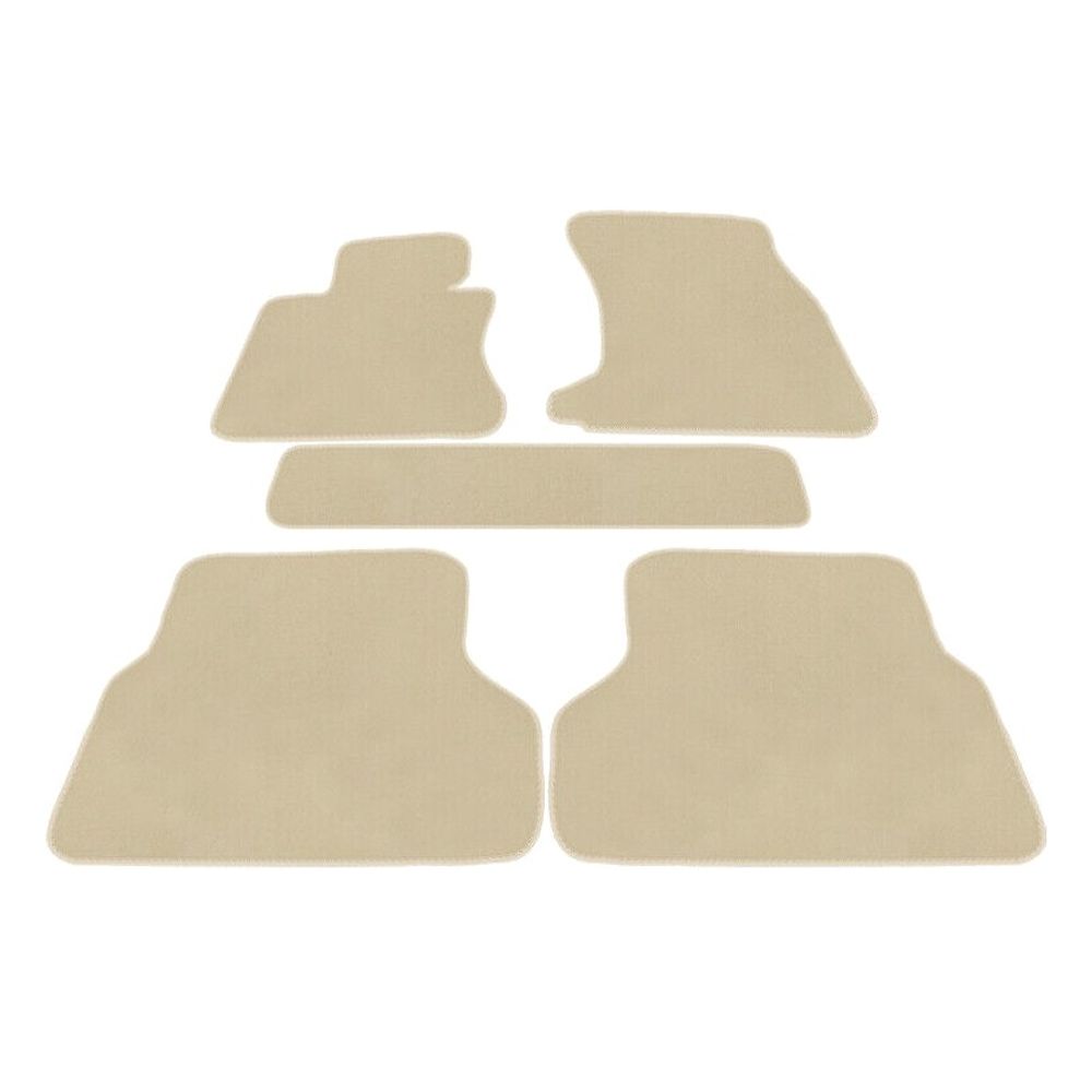 For 2004-2009 525i Base Sedan E60 5 5i Floor Mats Liner Nylon Beige Carpet 5PC