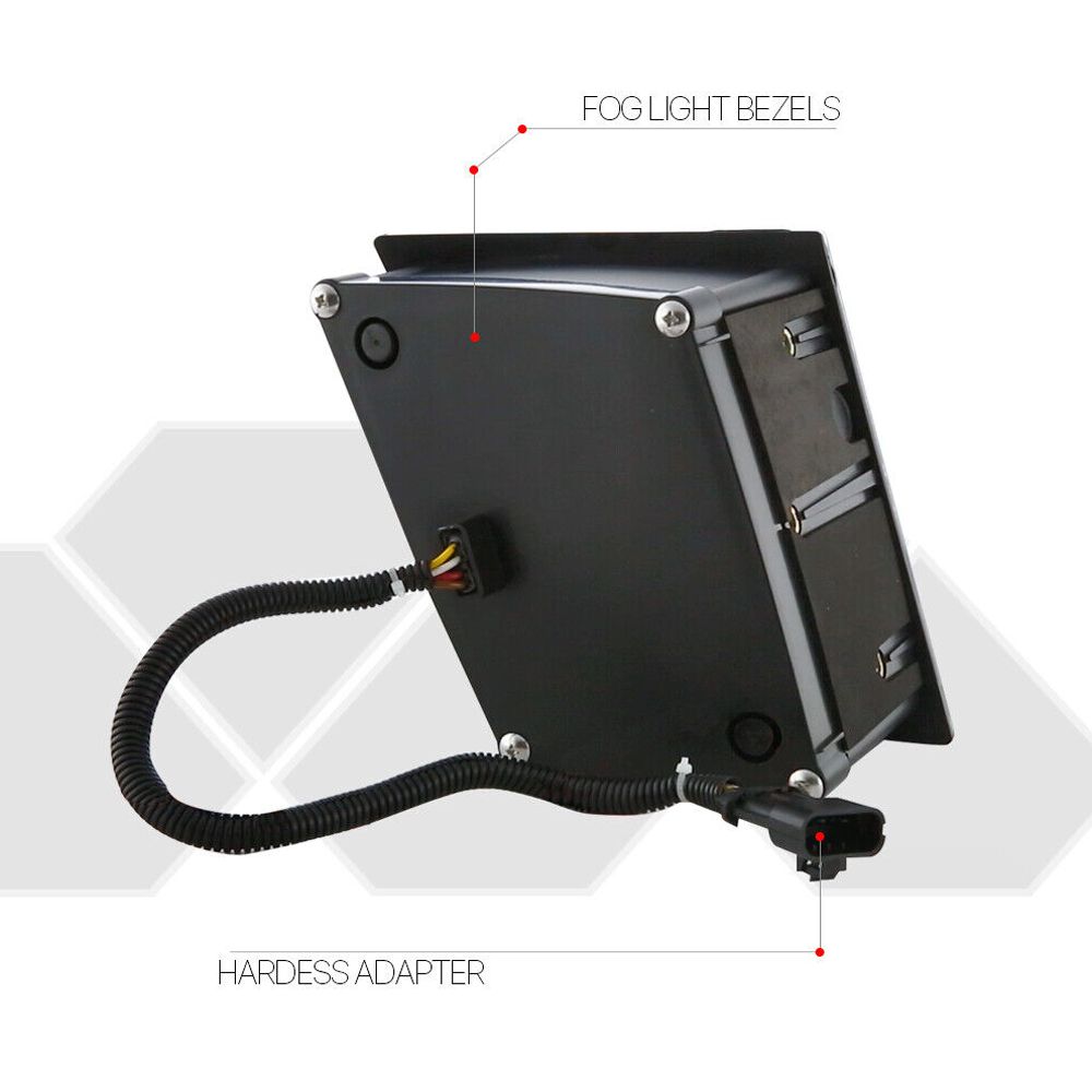 For 04-18 VNL Base A86536-KB200YAHLF Lack {DUAL Led U-HALO} Projector Fog Light