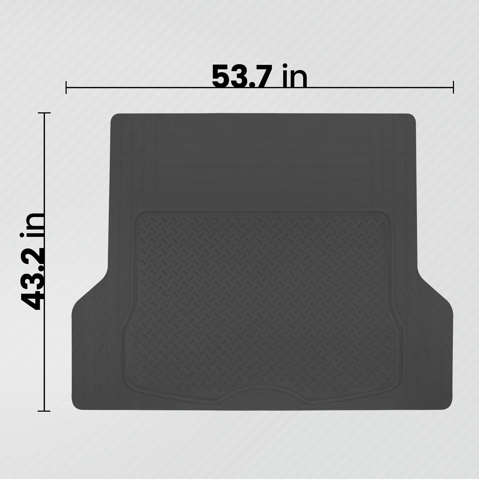 Trunk Floor Mat Liner For 98-04 Diamante Sedan Models All Weather Semi Black