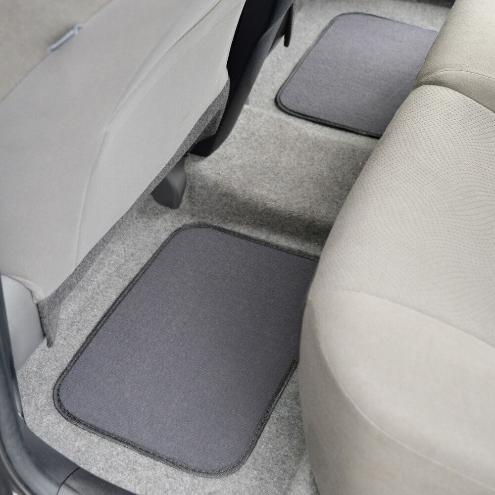 Auto Floor Mats For 95-17 A6 Car Carpet W/Heelpad Medium Gray Set Front & Rear