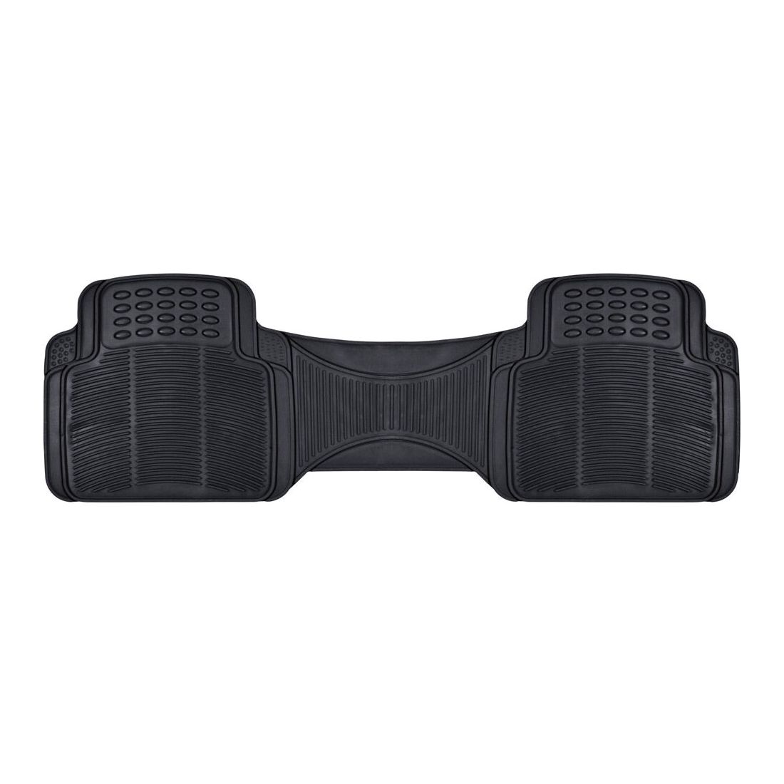 For 2001-2015 Ford Explorer Nibbed Rubber Floor Mat Runner Black Heavy Duty SUV